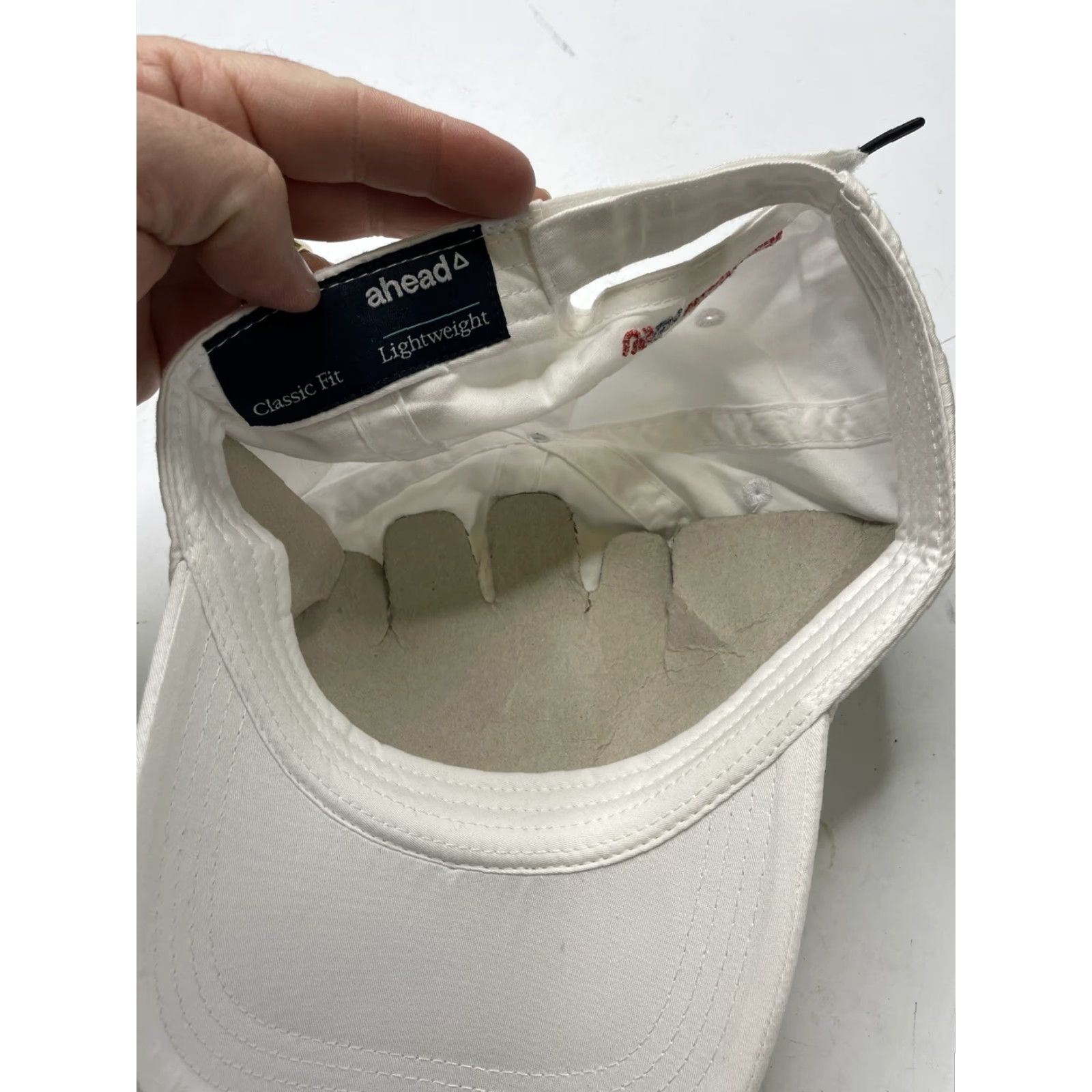 Vintage AHEAD Los Angeles Country Club 123rd US Open USGA MEMBER Hat Cap Adjustable Adult Men White Cotton Canvas Baseball Cap Size ONE SIZE - 3 Thumbnail