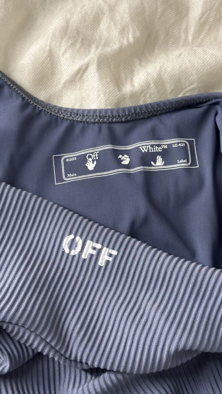 Off-White Off-White Ribbed Logo Swimsuit/Bodysuit Size M / US 6-8 / IT 42-44 - 7 Thumbnail