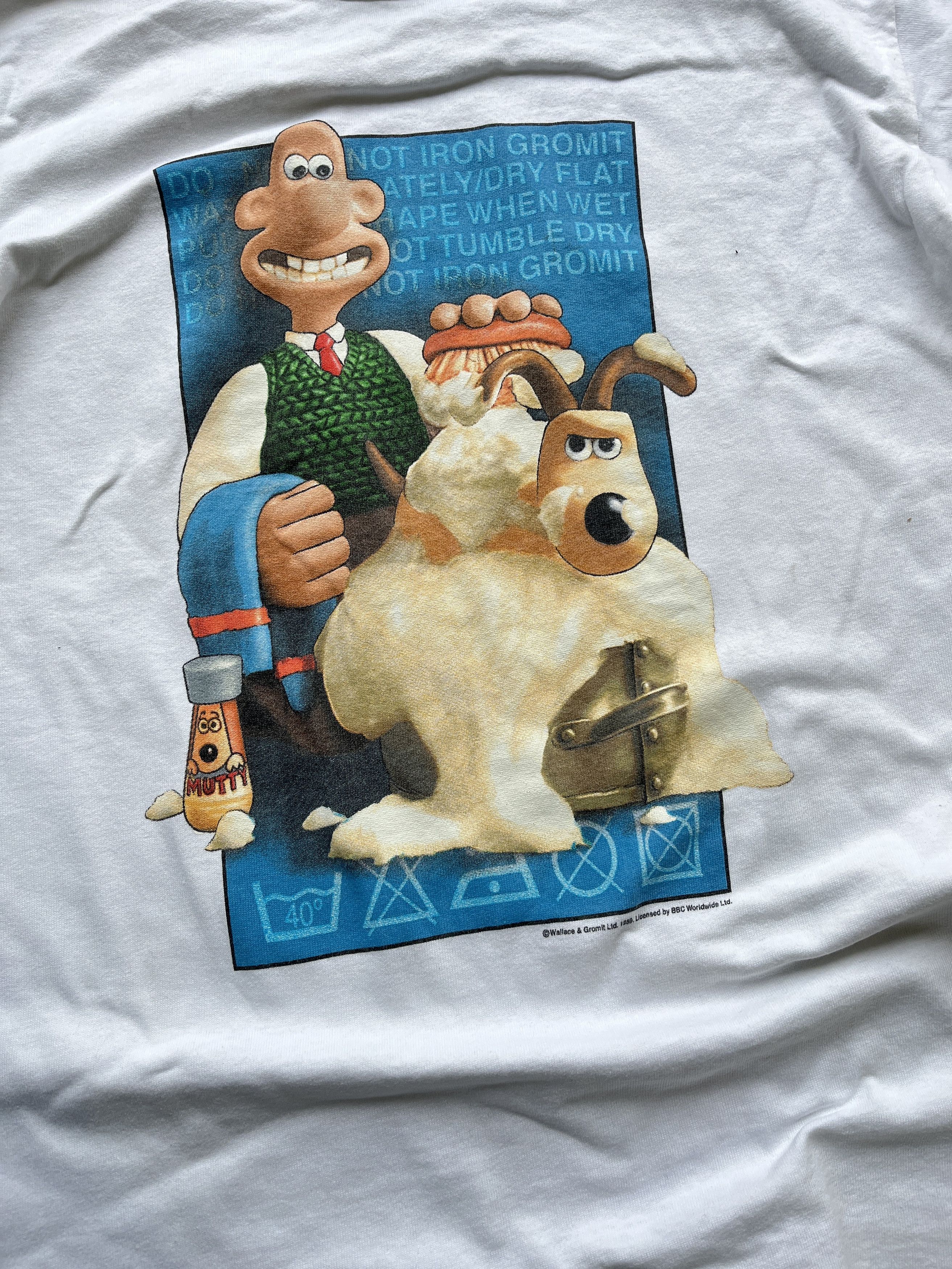 Other Wallace & Gromit 1989 vintage cartoon tee Size US S / EU 44-46 / 1 - 3 Thumbnail