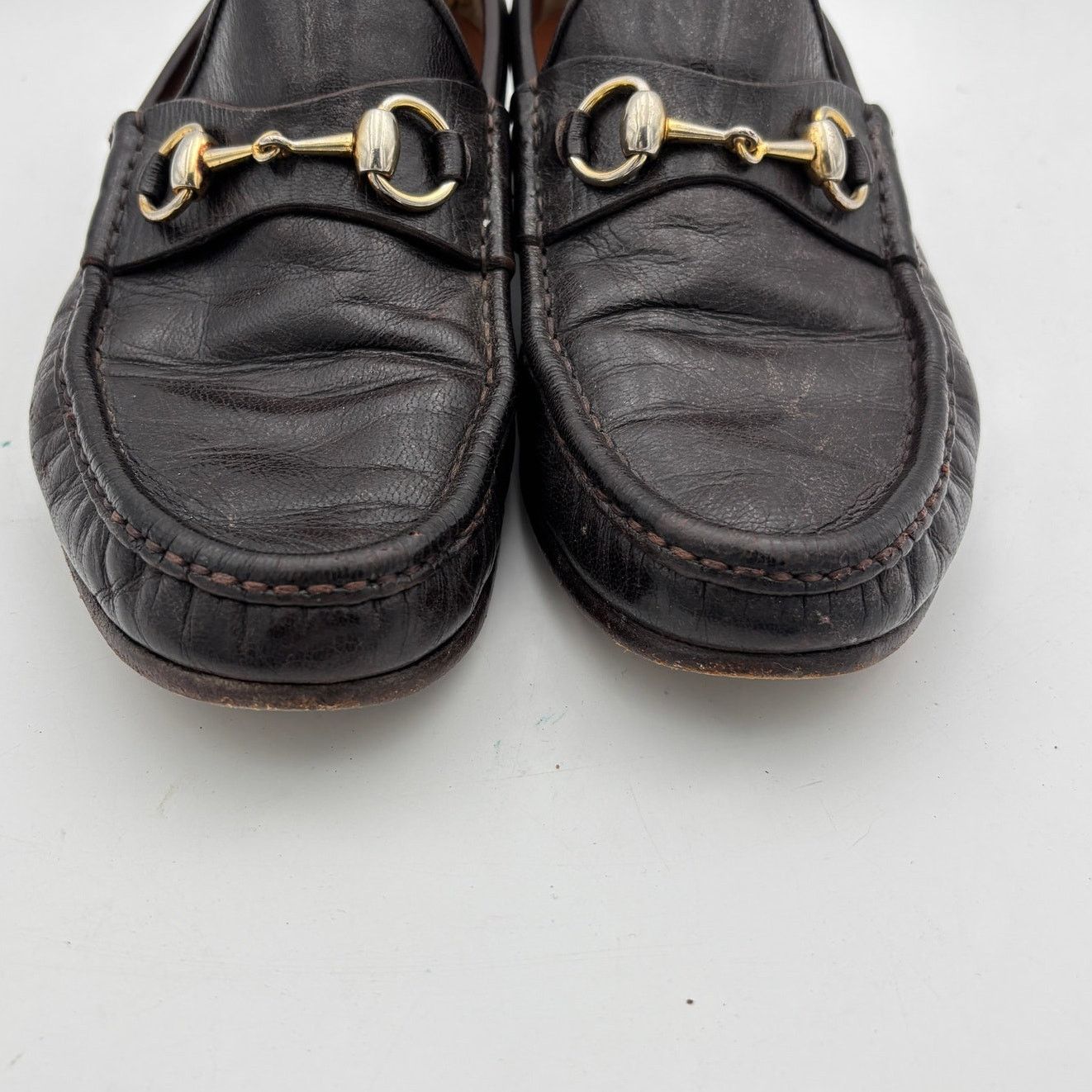 Gucci Vintage Gucci Leather Horsebit Loafers Shoes Men's 41.5 D Size US 8 / EU 41 - 13 Thumbnail