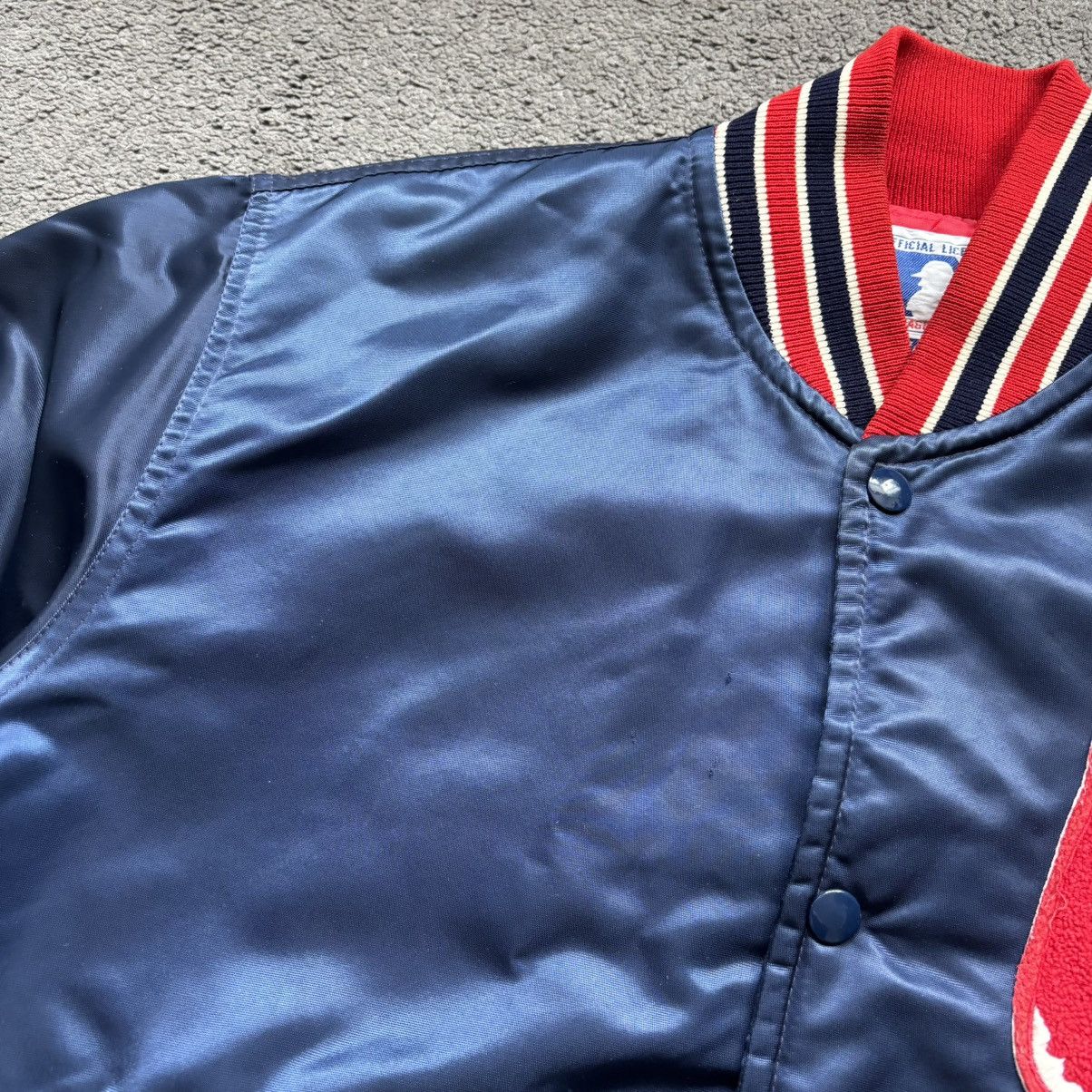 Starter 80s Boston Red Sox Nylon Satin Bomber Jacket Baseball MLB Size US M / EU 48-50 / 2 - 4 Thumbnail