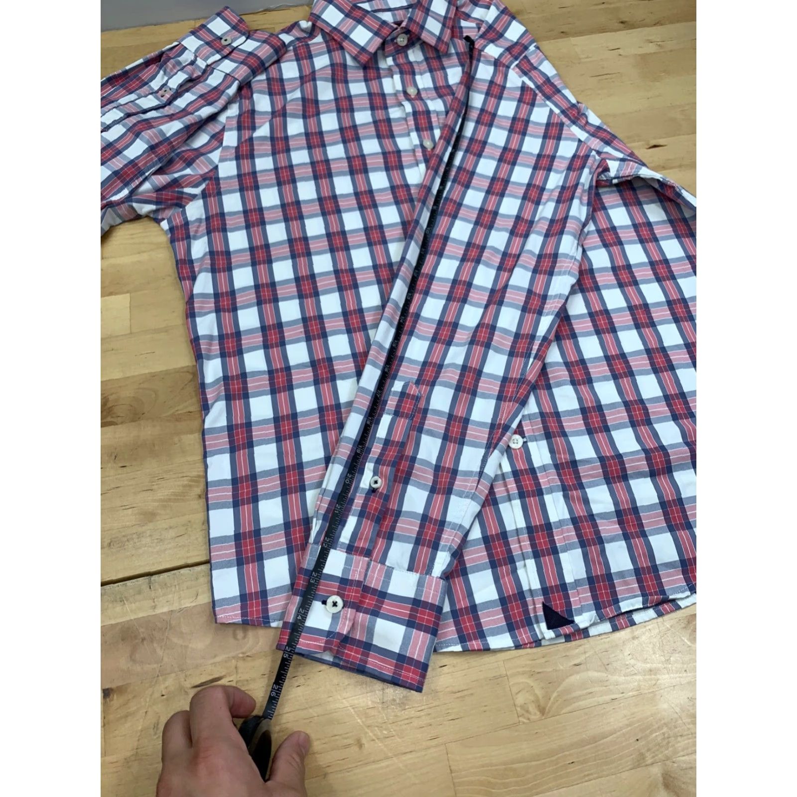 UNTUCKit UNTUCKit Button Up Shirt Mens M Plaid Long Sleeve Casual Slim Button-Up Multicolor Regular 8939 Size US M / EU 48-50 / 2 - 5 Thumbnail
