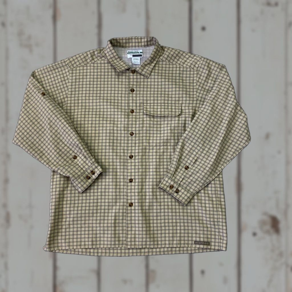ExOfficio ExOfficio Buzz Off Insect Shield Shirt Mens XL Beige Plaid Button Up Long Sleeve Size US XL / EU 56 / 4 - 1 Thumbnail