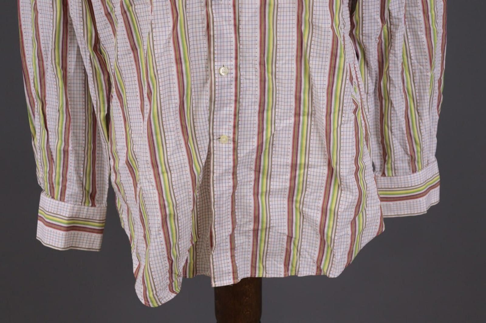 Etro Etro Milano Multicolor Striped Button Dress Shirt Size 42 Size US M / EU 48-50 / 2 - 4 Thumbnail