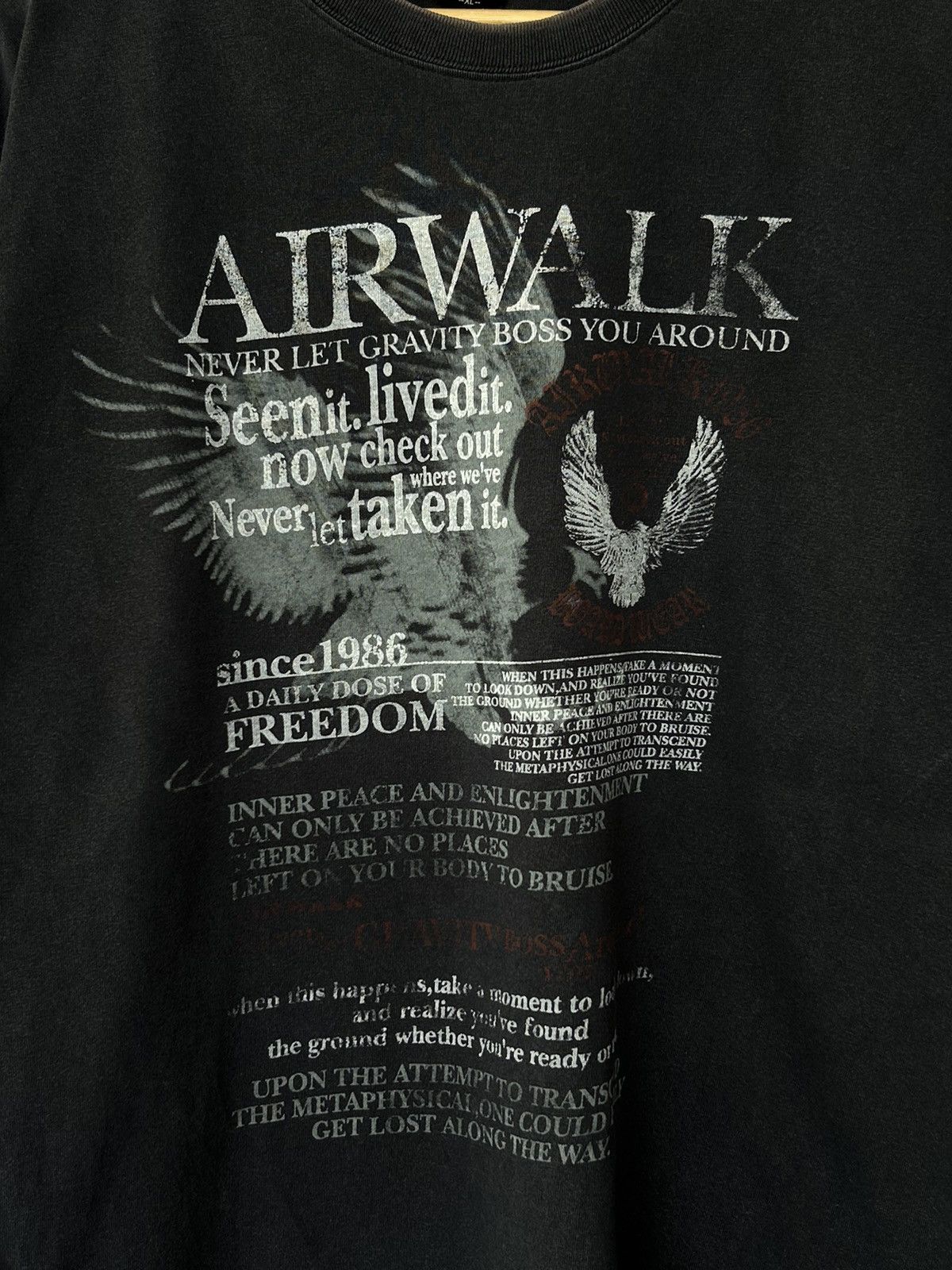 Vintage Vintage Airwalk Double Layer Sleeve Y2K Long Sleeve Tees Size US XL / EU 56 / 4 - 4 Thumbnail