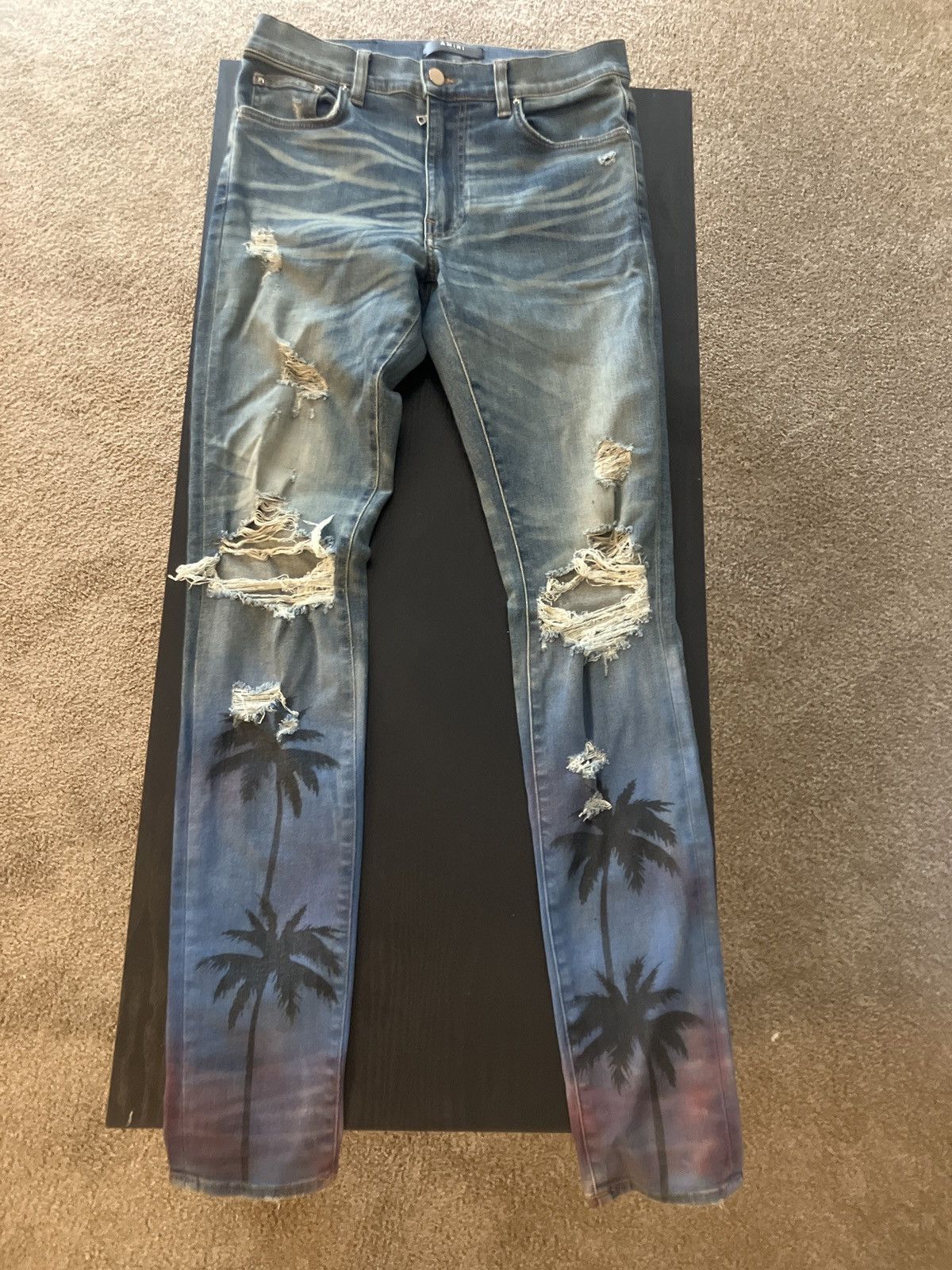 Amiri Palm Tree Denim