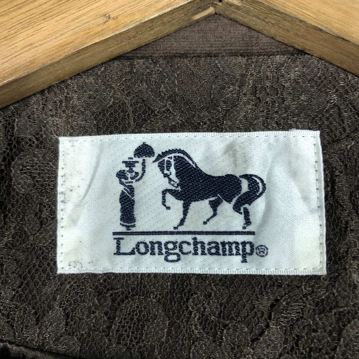 Japanese Brand × Longchamp 📌Cropped Suede Leather Jacket Longchamp Size US M / EU 48-50 / 2 - 18 Thumbnail
