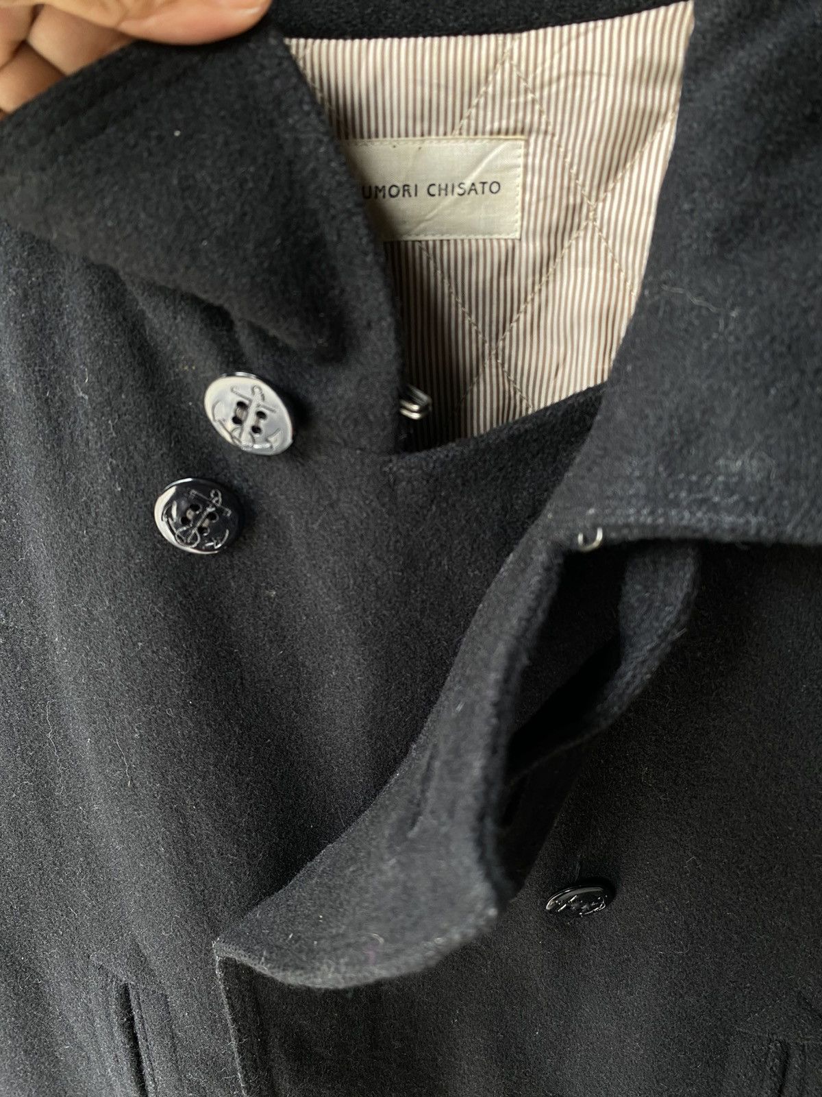 Tsumori Chisato TSUMORI CHISATO Black Double-Breasted Pea Coat Size M / US 6-8 / IT 42-44 - 4 Thumbnail