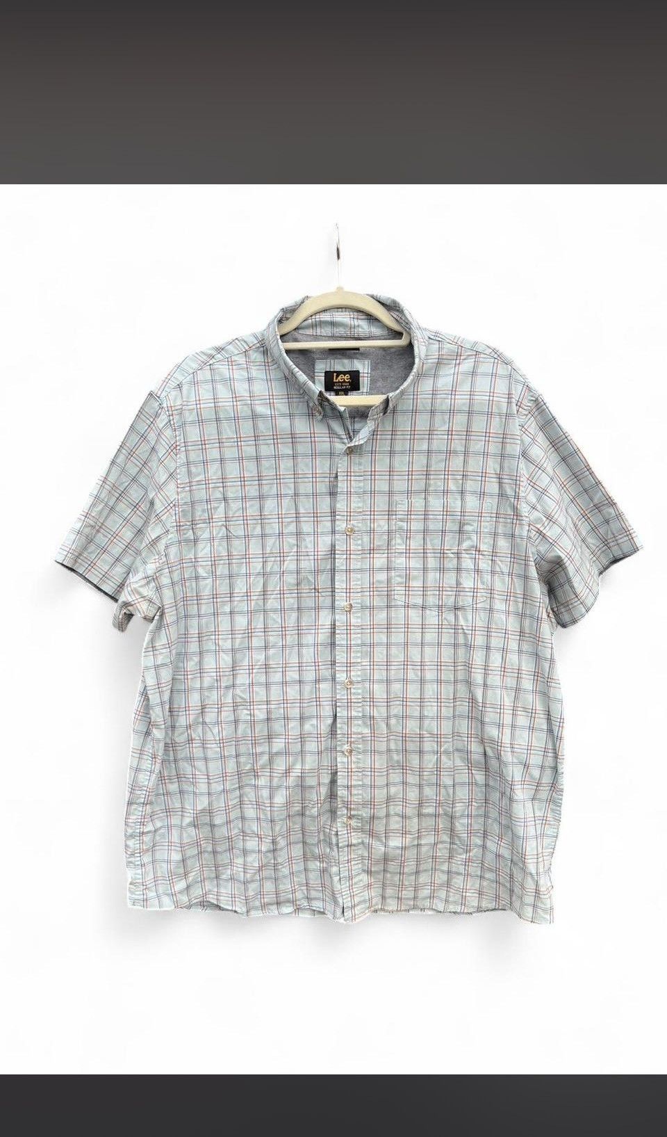 Lee Y2K Lee Men’s Short-Sleeve Plaid Button-Down Shirt Size US XXL / EU 58 / 5 - 1 Thumbnail