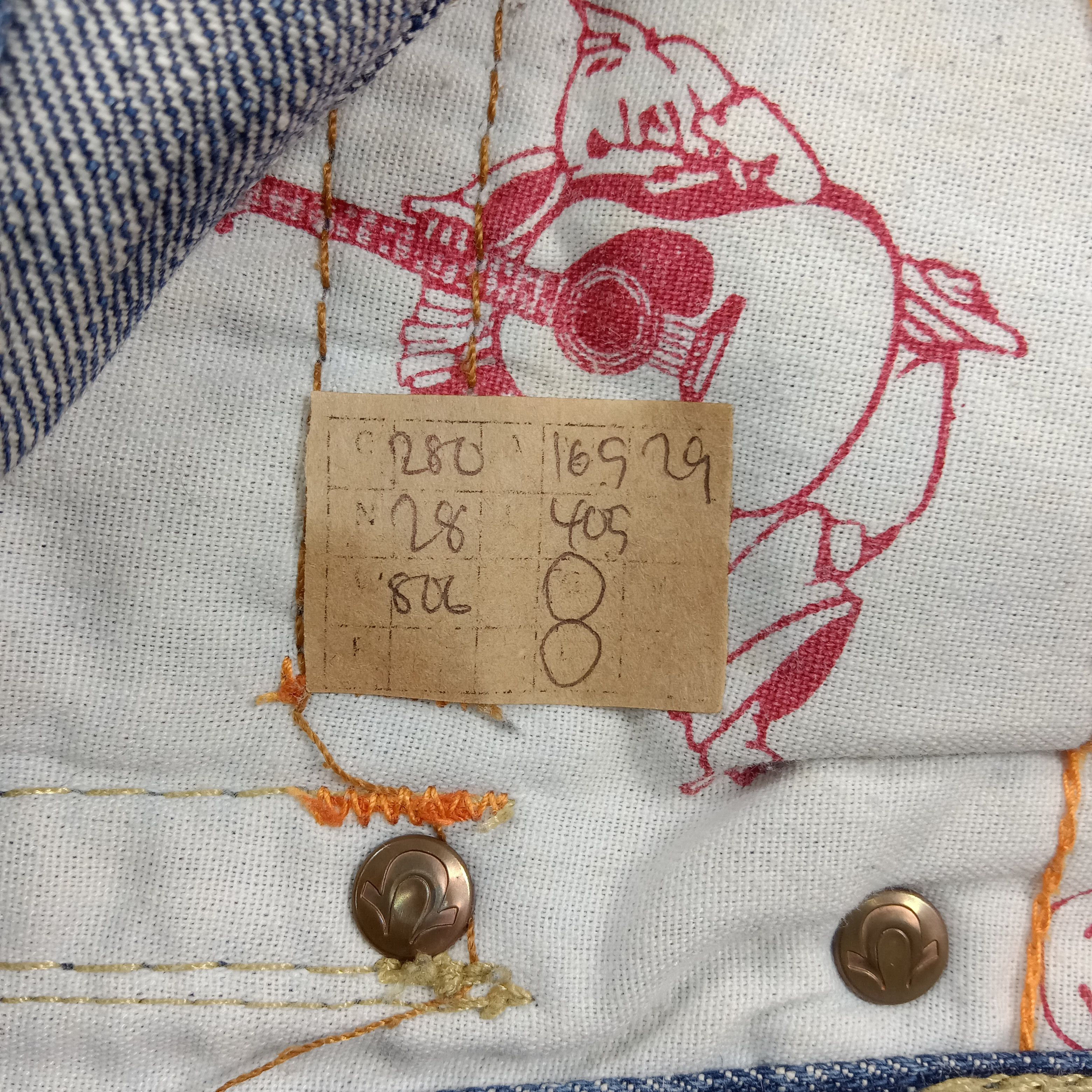 True Religion True Religion American Blue Baggy Denim Jeans C280N28 Size US 33 - 16 Thumbnail