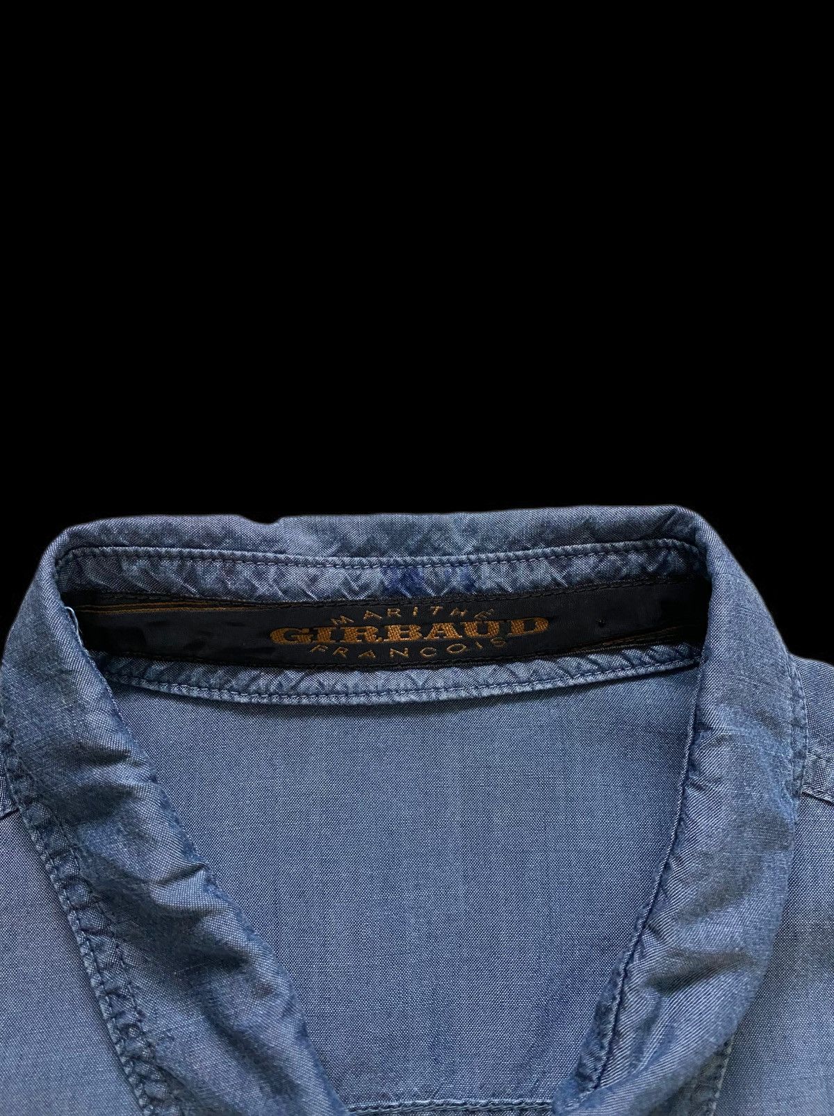 Marithe + Francois Girbaud Vintage 90s MARITHE FRANCOIS GIRBAUD Soft Denim Shirt Size US M / EU 48-50 / 2 - 2 Thumbnail