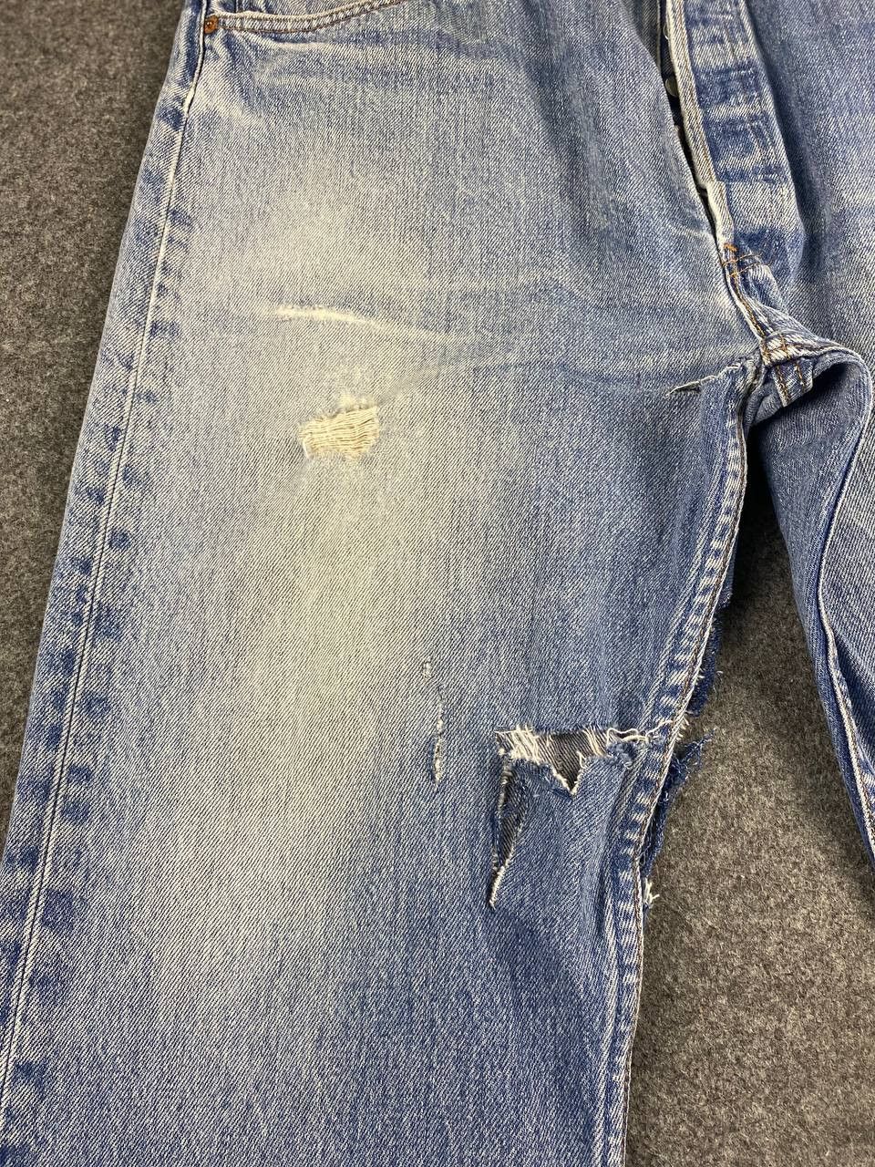 Levi's vintage 80s levis 501 distressed denim Size US 39 - 11 Thumbnail