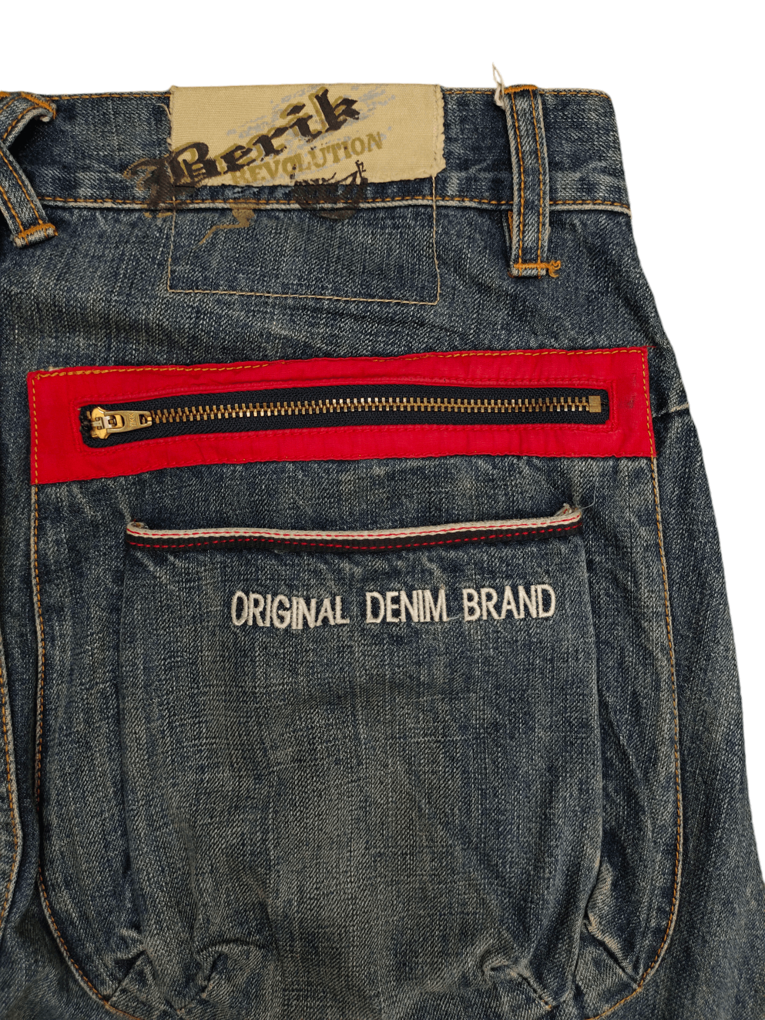 Hysteric Glamour Vintage Y2k Berik Design 3D Pocket Curve Denim Jeans Size US 32 / EU 48 - 12 Thumbnail