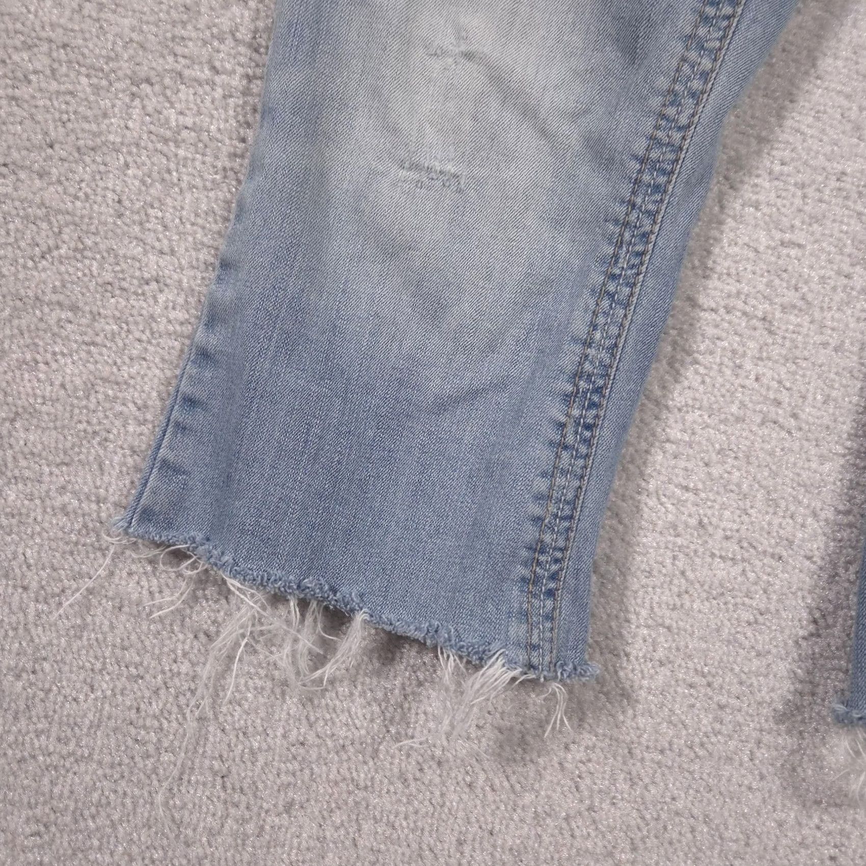 Aeropostale Aeropostale Jeans Womens Juniors 9/10 Short Crop Flare Skinny Kailey Stretch Denim Blue Size 30" / US 8 / IT 44 - 4 Thumbnail