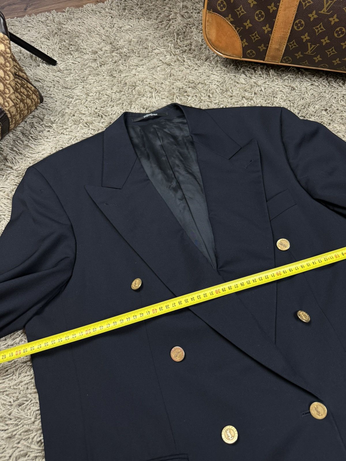 Vintage × Yves Saint Laurent Vintage wool blazer Yves Saint Laurent original luxury item Size 50L - 5 Thumbnail