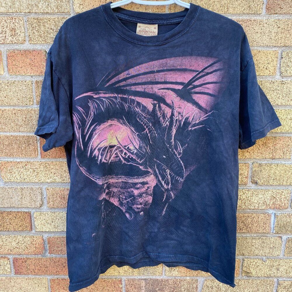 The Mountain × Vintage Vintage 90s The Mountain Dragon Breath T Shirt Medium Size US M / EU 48-50 / 2 - 1 Thumbnail