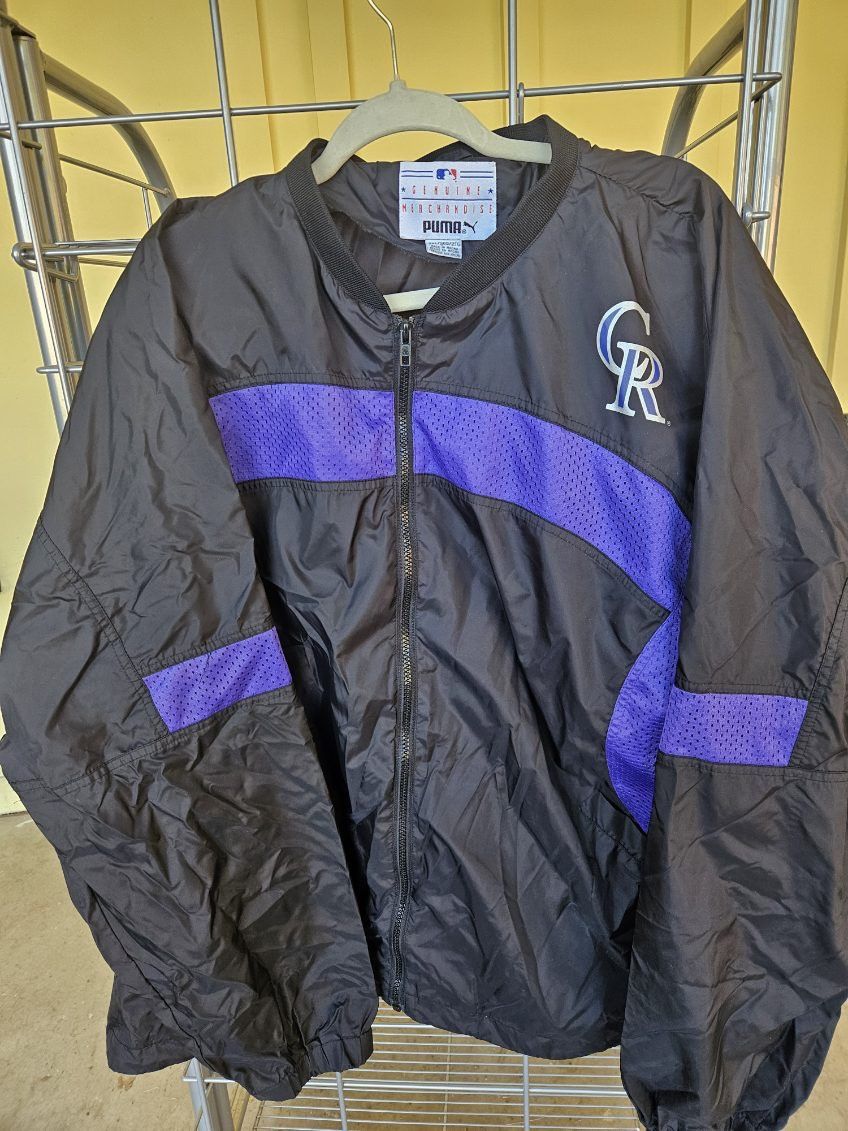 Puma Colorado Rockies MLB X Puma Full Zip Windbreaker Jacket Size US XXL / EU 58 / 5 - 1 Thumbnail