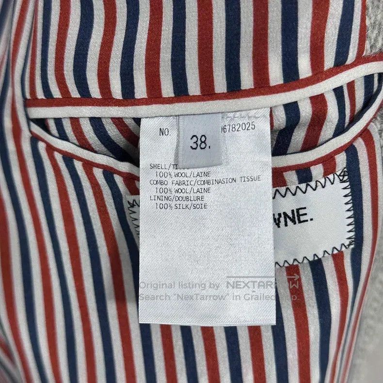 Thom Browne Thom Browne Dark Grey Plaid Lapel Woolen Overcoat Size XS / US 0-2 / IT 36-38 - 8 Thumbnail