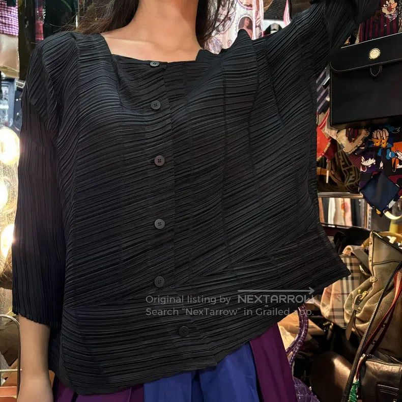 Issey Miyake Issey Miyake Black Striped Jacket Size L / US 10 / IT 46 - 4 Thumbnail