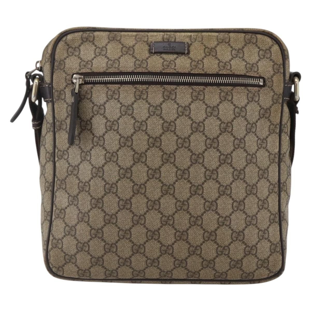 Gucci Gucci Front Zip Messenger GG Coated Canvas Size ONE SIZE - 1 Thumbnail