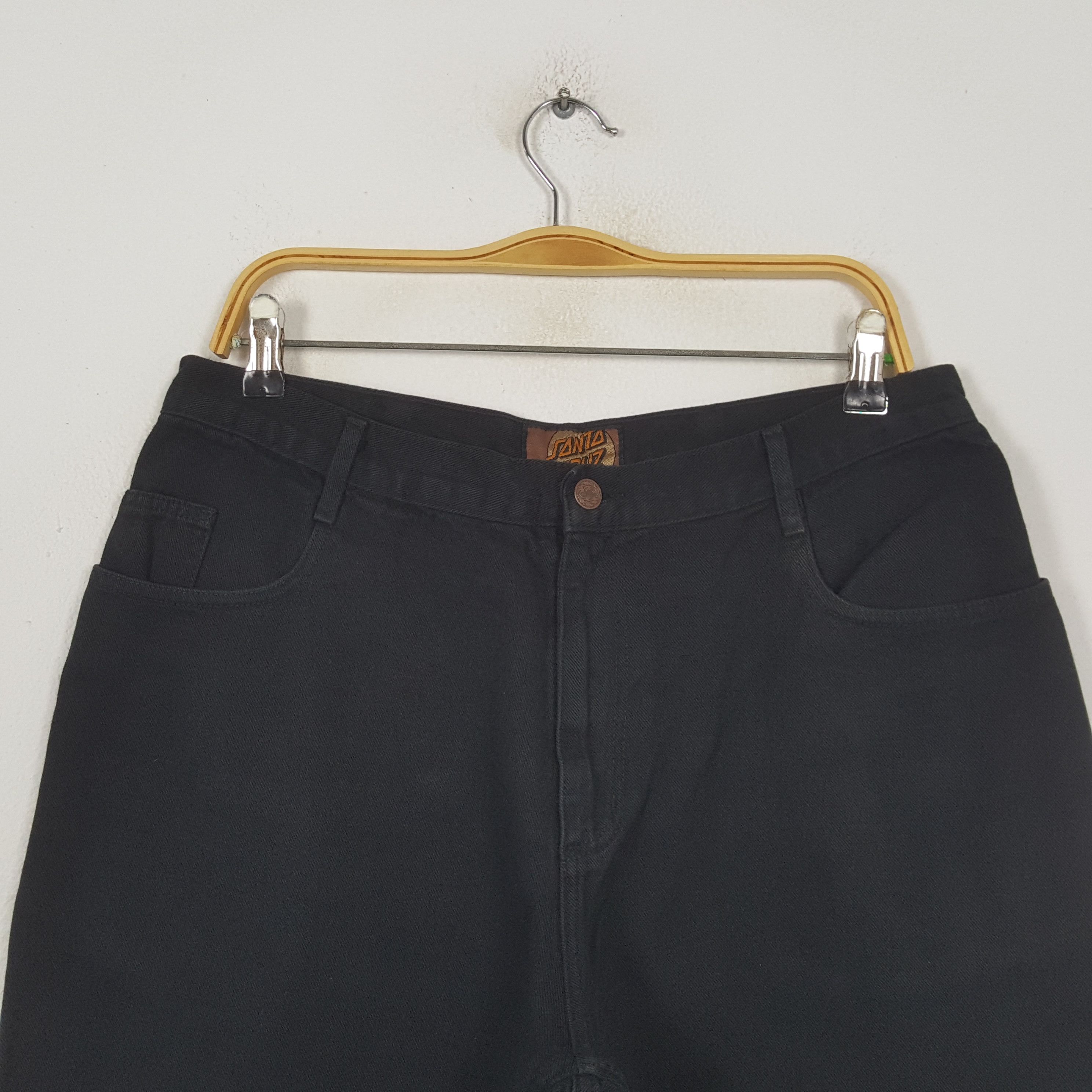 Santa Cruz Skateboards Vintage Santa Cruz Skateboard Brand Black Jeans RR10 Size US 32 / EU 48 - 2 Thumbnail