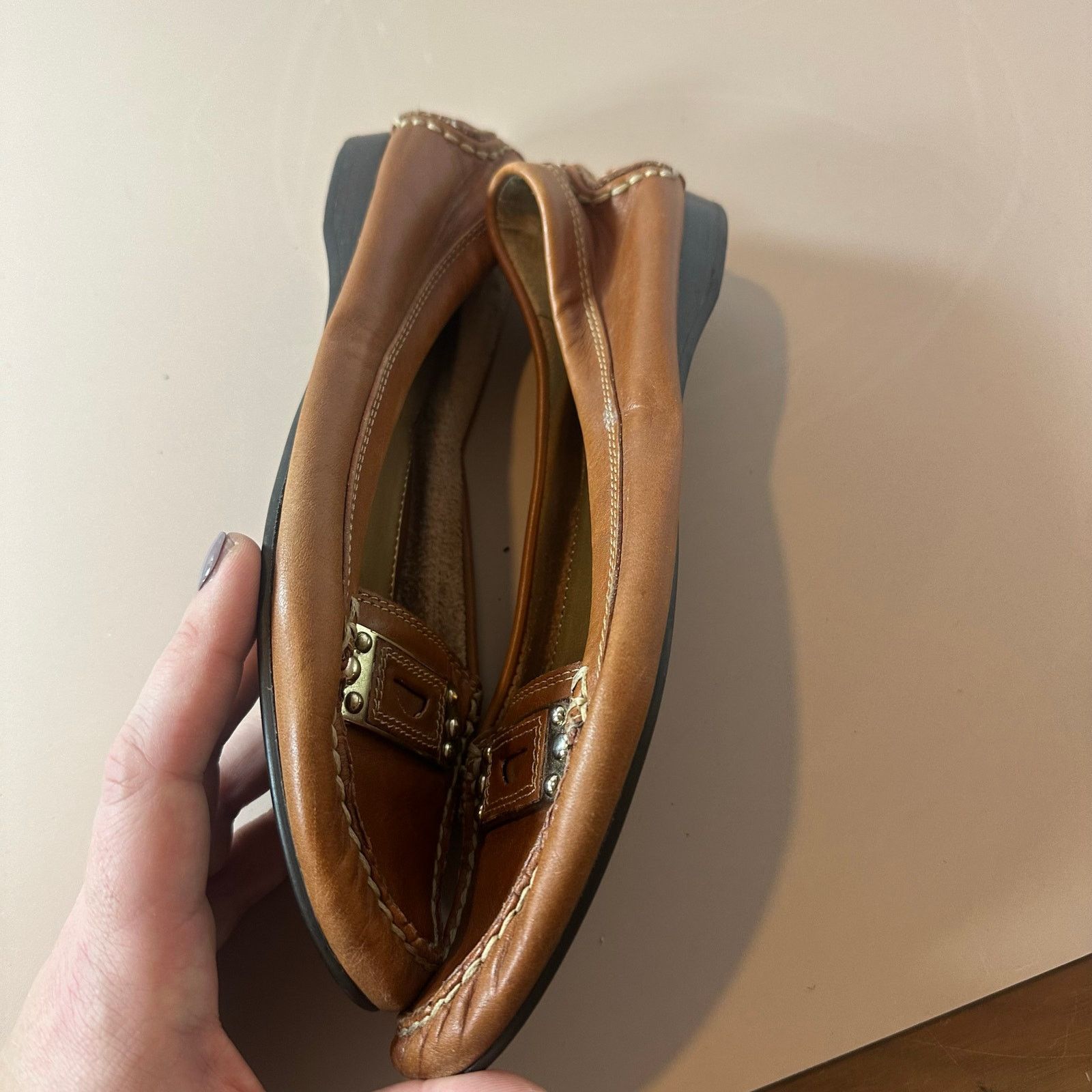Franco Sarto Franco Sarto Kaiser Penny Loafers Women's 8 Leather Brown Size US 8 / IT 38 - 10 Thumbnail