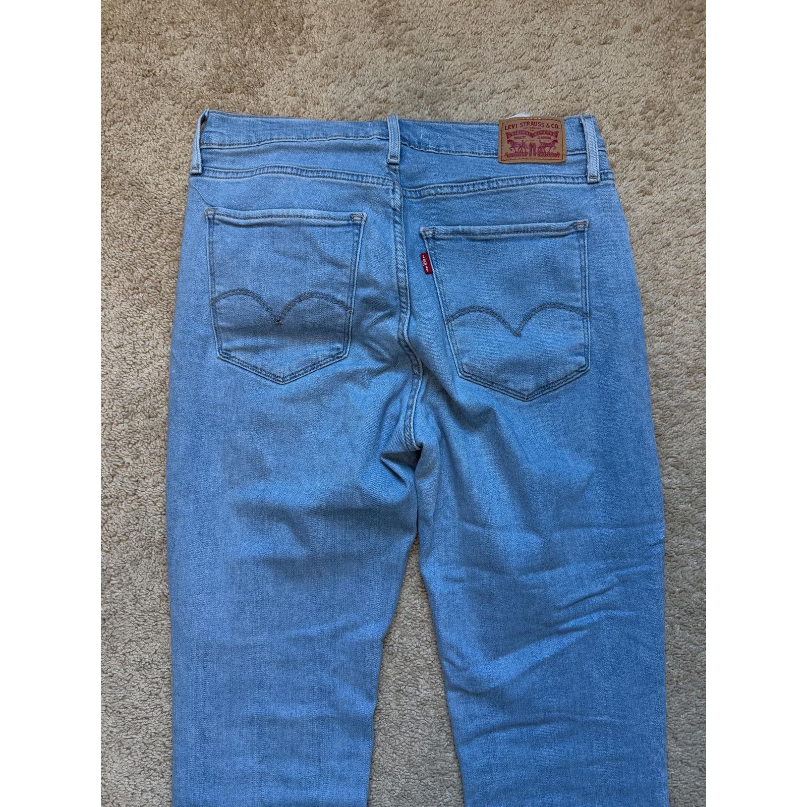Levi's Levi Strauss Red Tab 724 High Rise Straight Crop Jeans 31x24 Size 31" - 5 Thumbnail