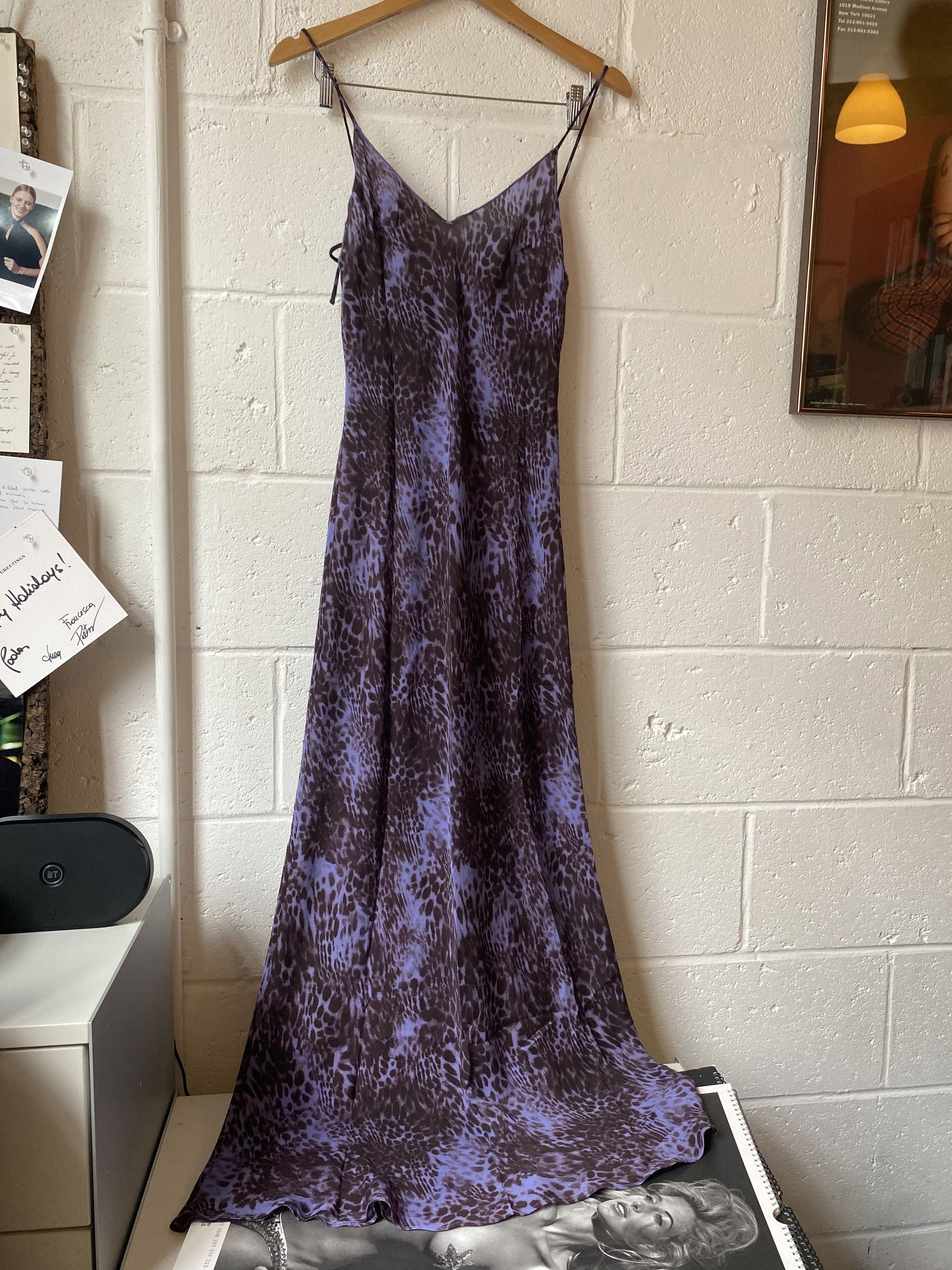 Realisation Par Réalisation 'The Penelope' Silk Purple Leopard Maxi Dress Size S / US 4 / IT 40 - 1 Thumbnail