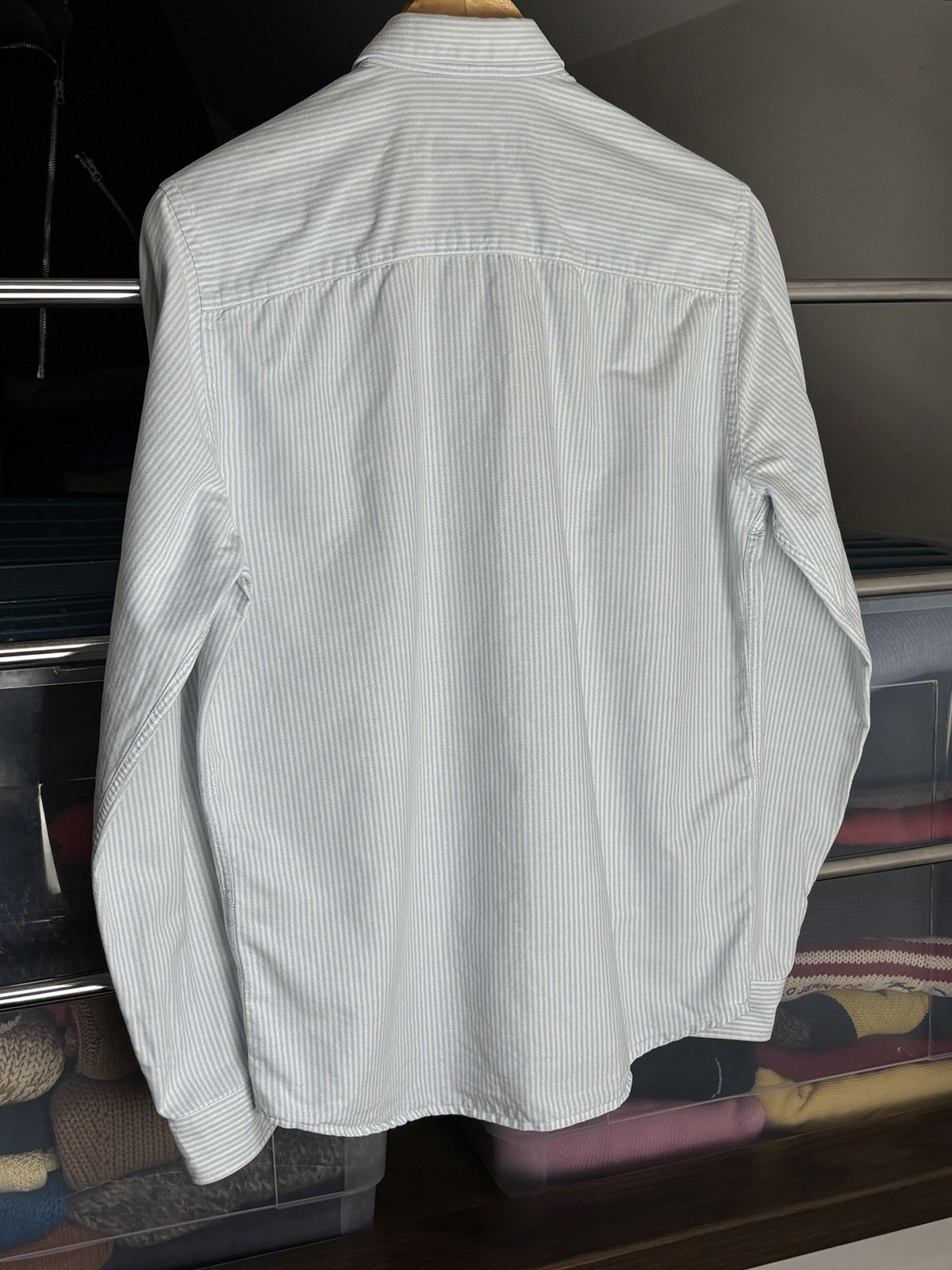 AMI AMI white-blue striped casual oxford shirt Size US S / EU 44-46 / 1 - 5 Thumbnail