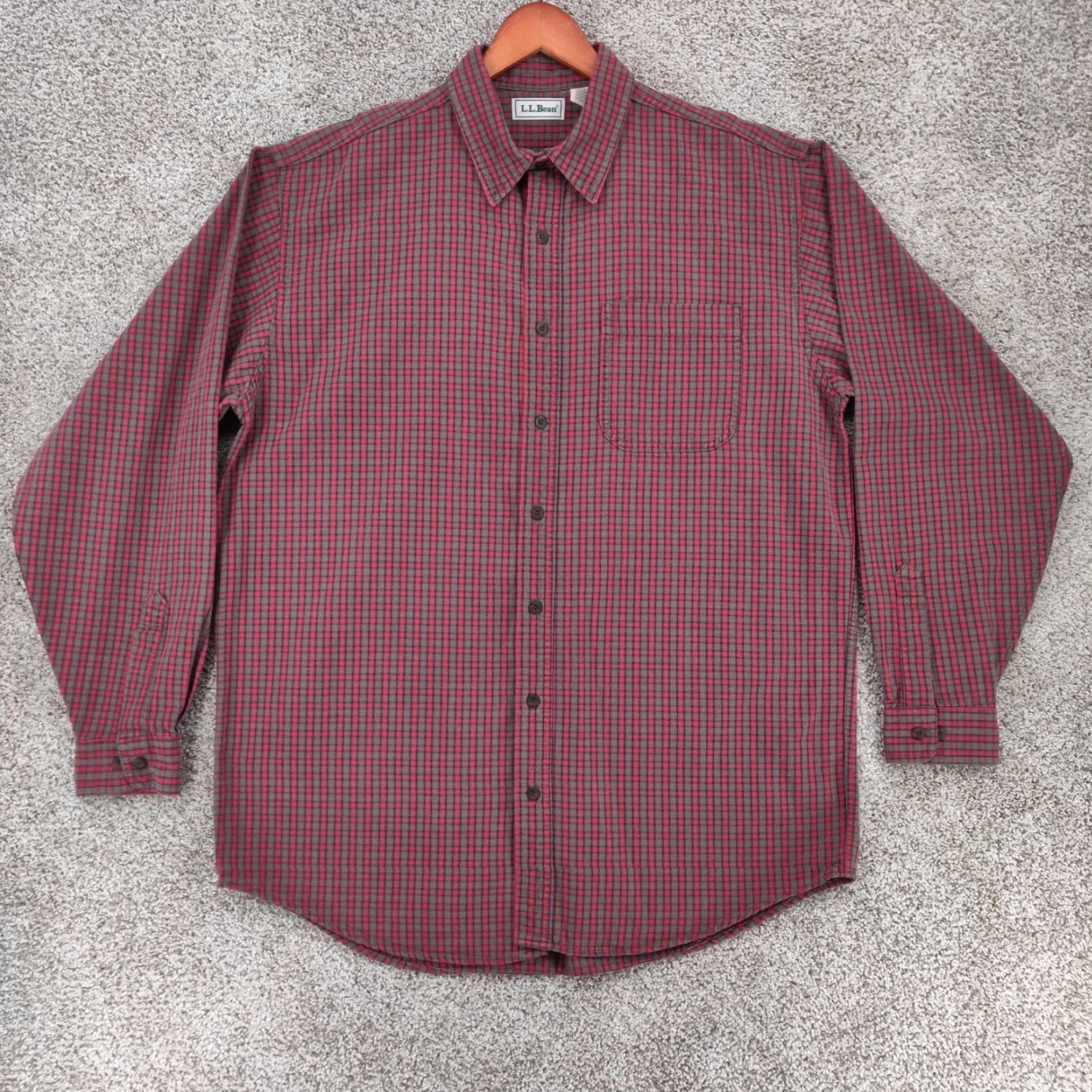 Vintage Vintage L.L. Bean Flannel Shirt Men's Big & Tall Large Check Plaid Workwear Casual All Seasons Size US L / EU 52-54 / 3 - 2 Thumbnail