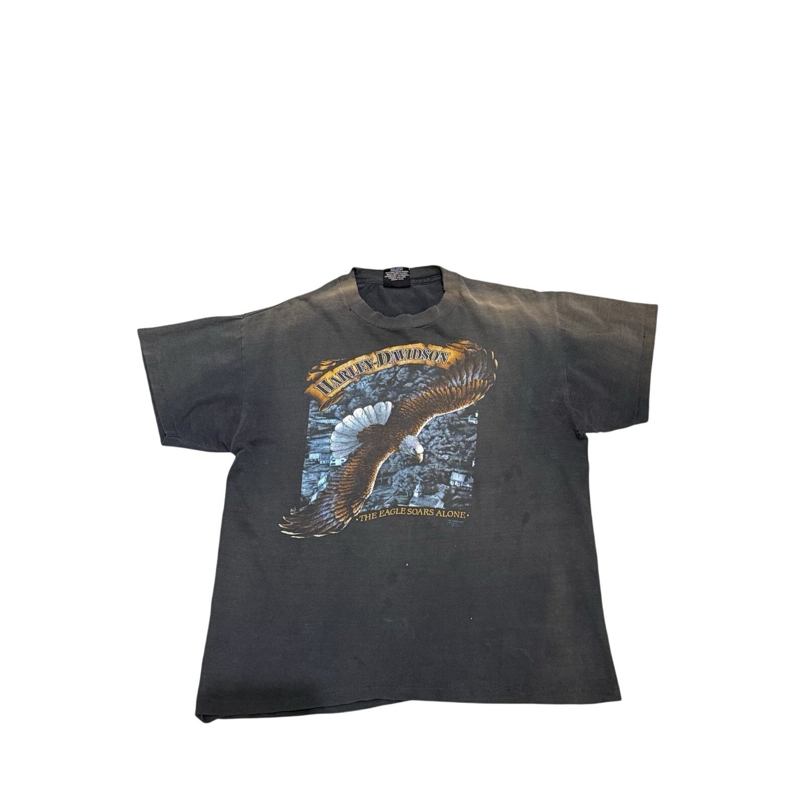 Harley Davidson Harley Davidson Eagle Soars Alone 1980s Single Stitch Size US L / EU 52-54 / 3 - 1 Thumbnail