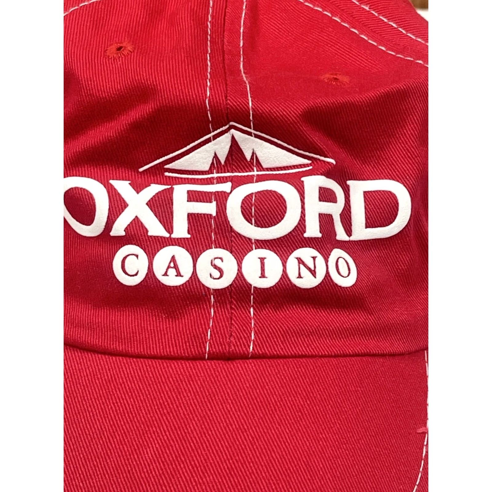 Vintage Vitronic Hat Adult Red Oxford Casino Adjustable Strap Back Cap One Size Fits All Size ONE SIZE - 2 Thumbnail