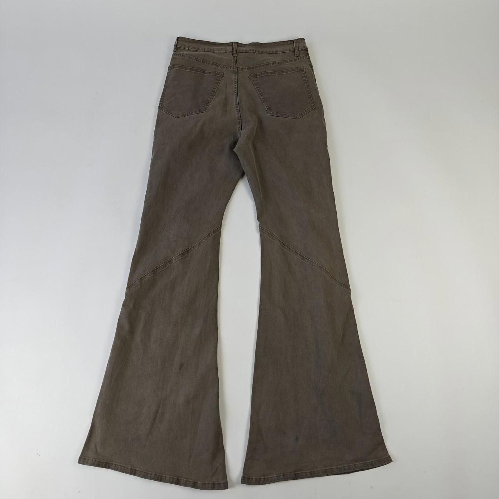 Other Japanese Grey Wide Leg Seam Flare Jeans Size US 32 / EU 48 - 5 Thumbnail