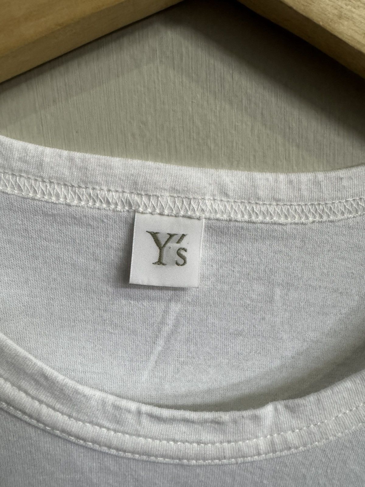 Yohji Yamamoto YOHJI YAMAMOTO BARCODE MOTIF WHITE T SHIRT Size US M / EU 48-50 / 2 - 6 Thumbnail