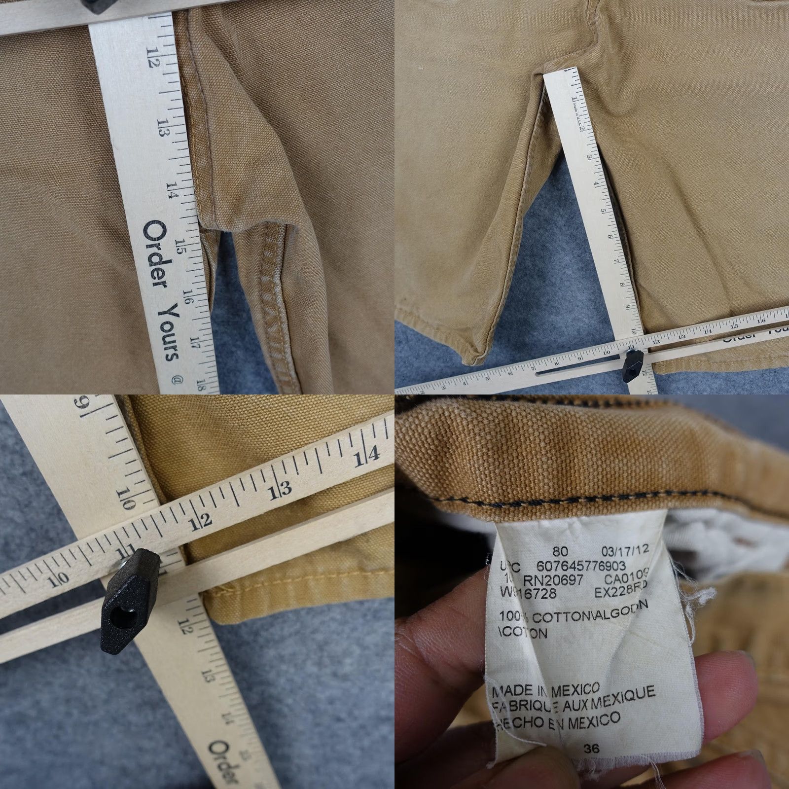 Dickies Dickies Cargo Shorts Mens 36 Brown Canvas Workwear Carpenter Paint VTG Y2K Cargo Shorts Mens 36 Brown Canvas Workwear Dickies Size US 36 / EU 52 - 10 Thumbnail