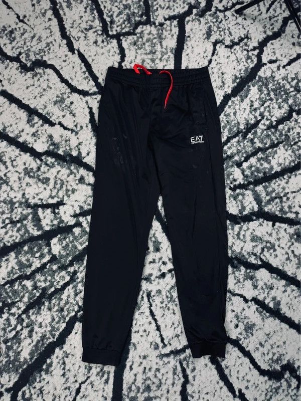 Emporio Armani Emporio Armani black EA7 S tracksuit pants Size US 34 / EU 50 - 1 Thumbnail