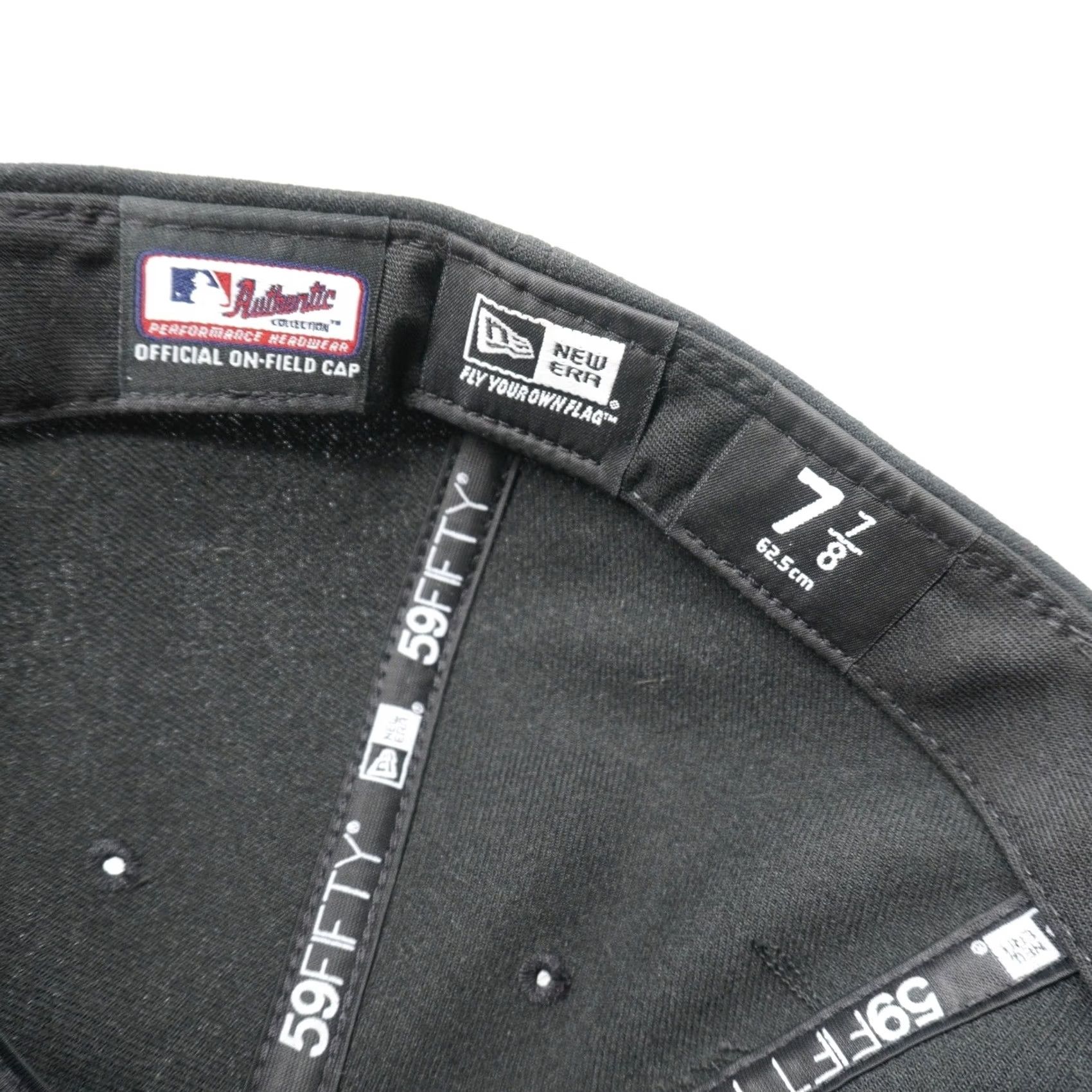 New Era New Era Miami Marlins Hat Mens 7 7/8 Black 59FIFTY Authentic On-Field Fitted Cap Size ONE SIZE - 8 Thumbnail