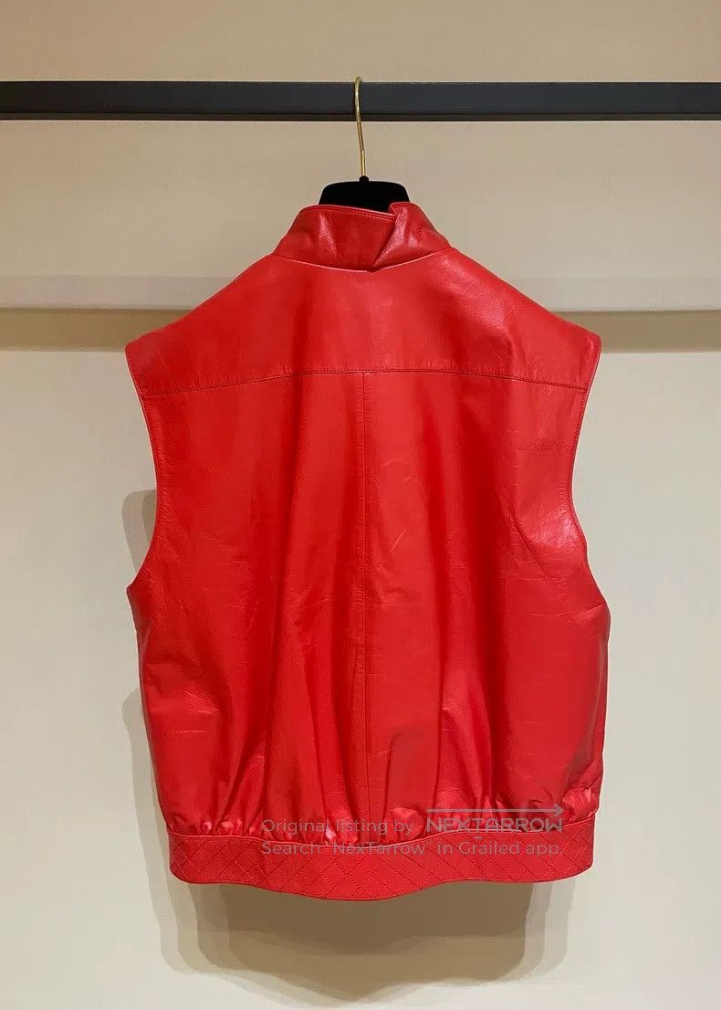 Chanel Chanel 23a Early Spring Vacation Series Red Sheepskin Vest Size XS / US 0-2 / IT 36-38 - 6 Thumbnail