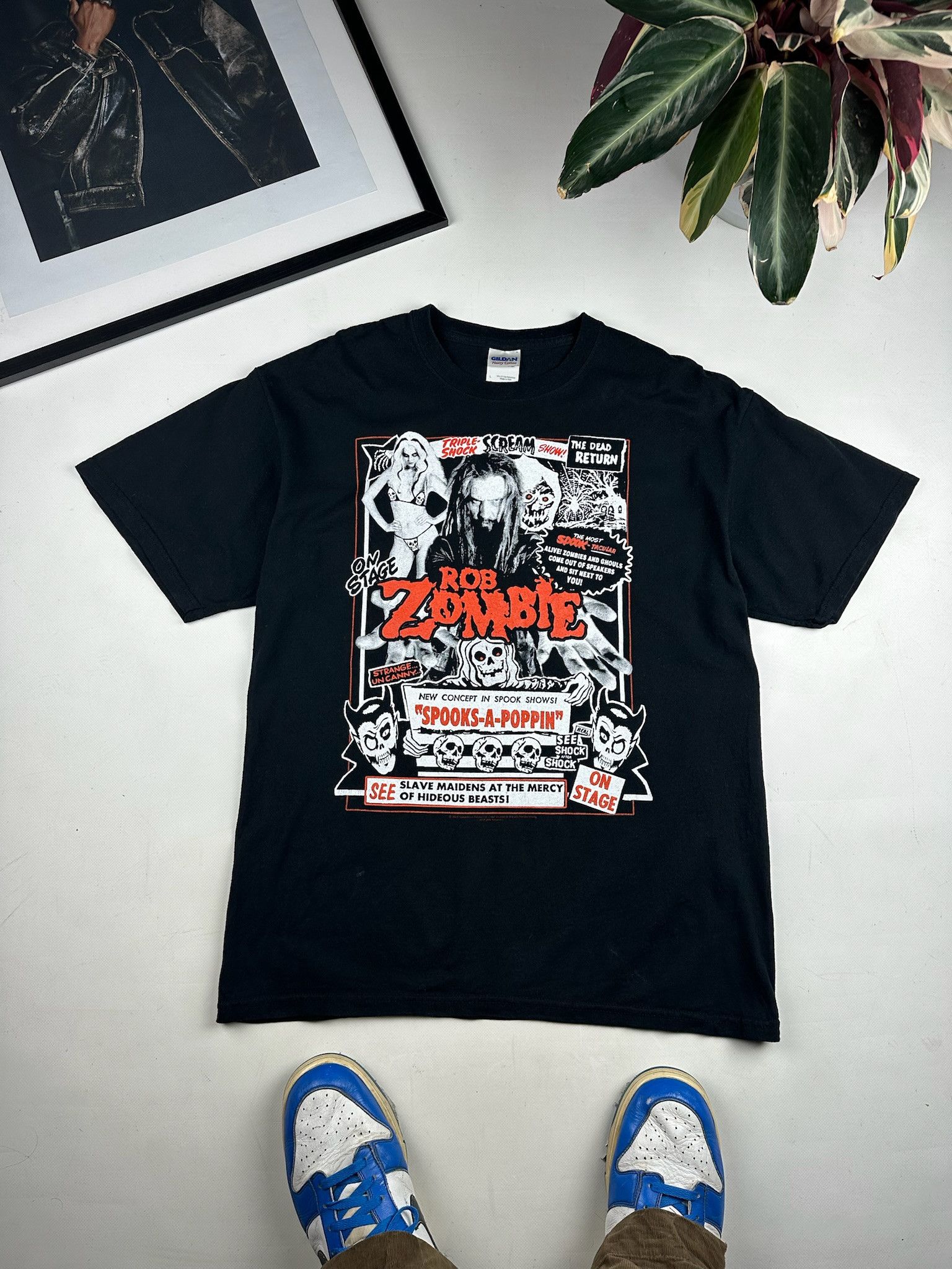 Band Tees Crazy Vintage Y2K Rob Zombie Human Blood Zombie Band Tee Size US L / EU 52-54 / 3 - 1 Thumbnail