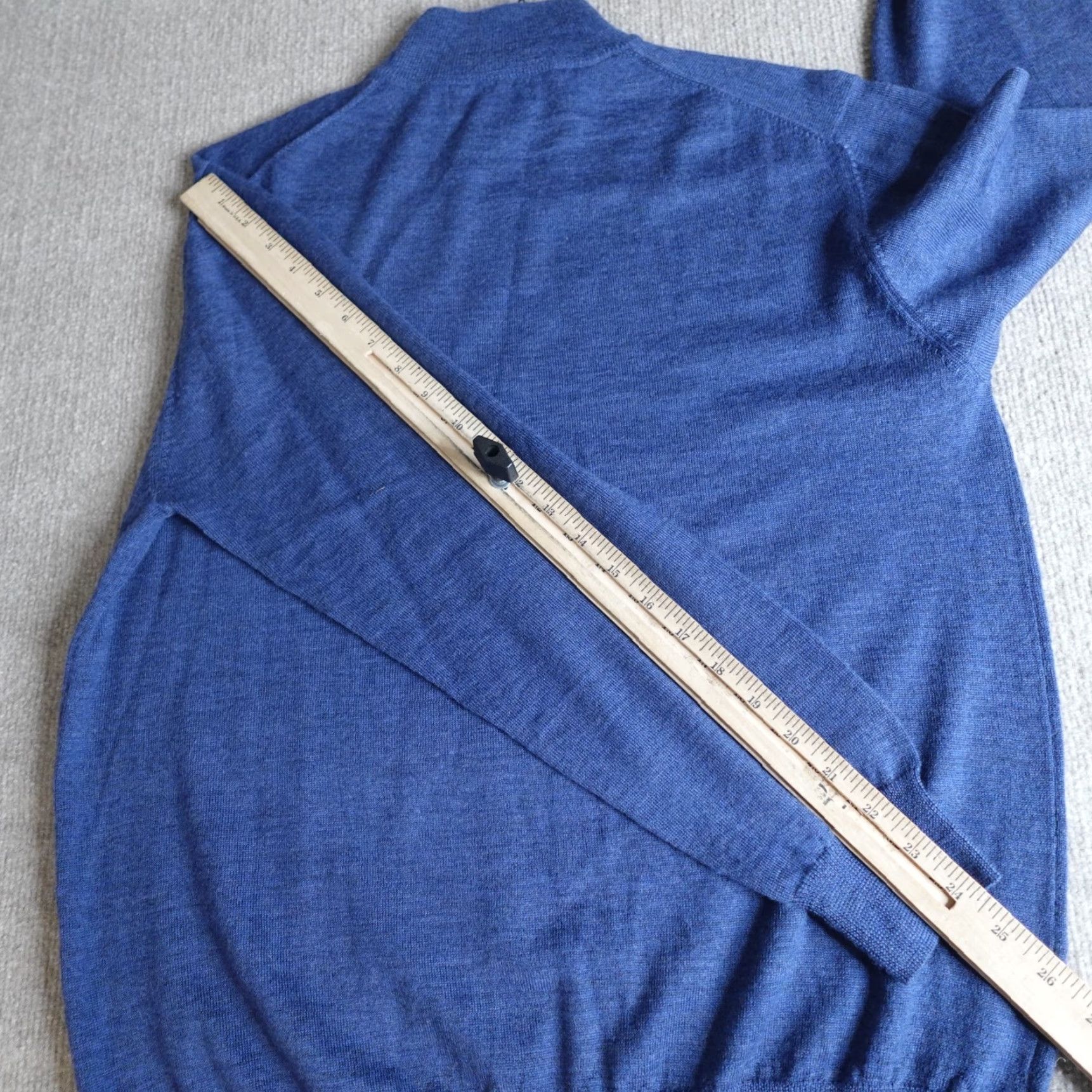 Vintage Paul Fredrick Sweater Long Sleeve Blue 100% Merino Wool Mock Neck Pullover S Regular Men Knit Knitwear Vintage No Size US S / EU 44-46 / 1 - 3 Thumbnail