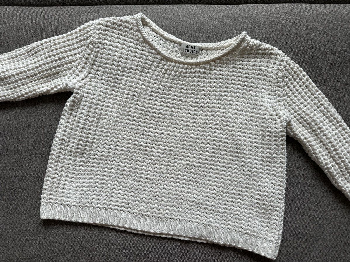 Acne Studios Acne Studios Sapata Solid PSS13 waffle knitted sweater Size S / US 4 / IT 40 - 2 Thumbnail