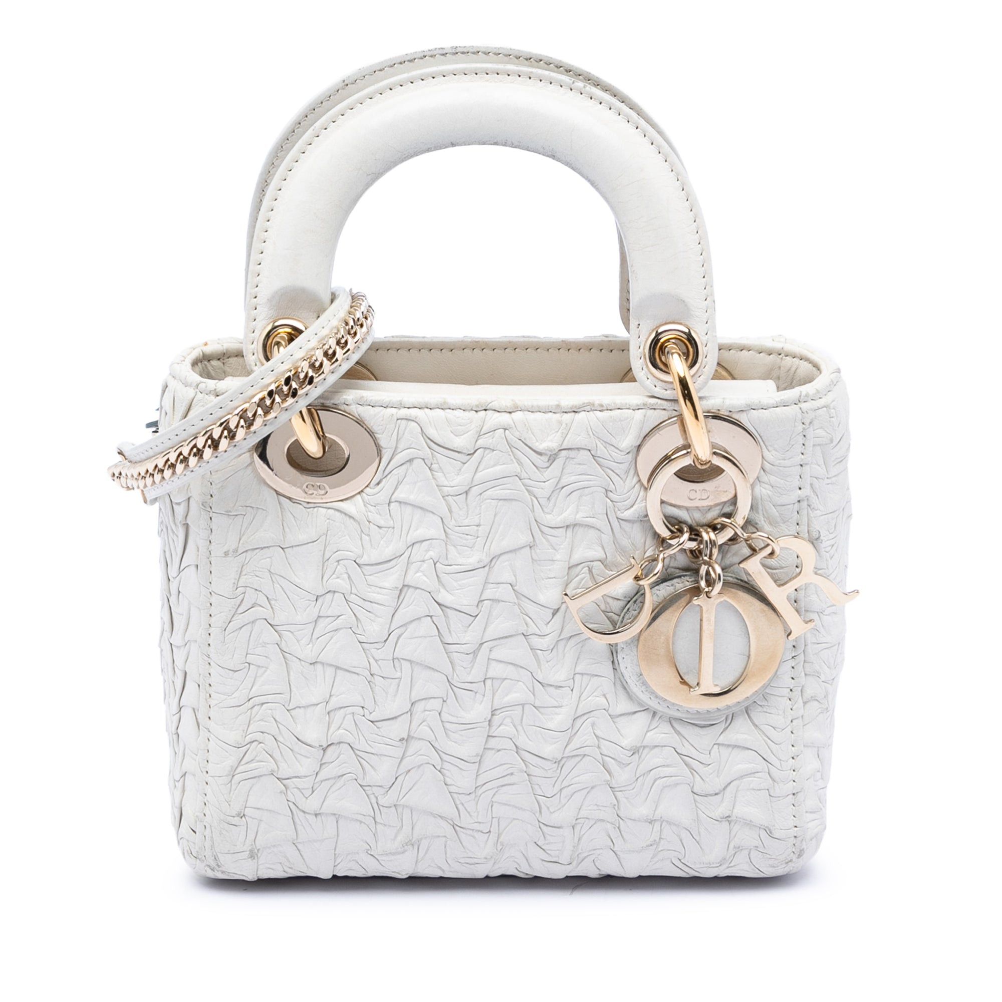 Dior Mini Wavy Crinkled Lambskin Lady Dior Size ONE SIZE - 1 Thumbnail