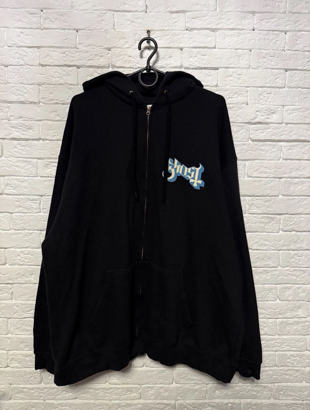 Fruit Of The Loom Ghost Pharaon Full Zip Up Hoodie Huge Logo Oversized Cut Size US XL / EU 56 / 4 - 2 Thumbnail