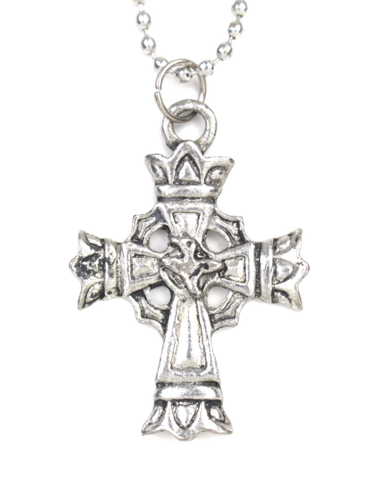 Vintage 2000S JAPANESE MADE FORGED FAITH CROSS NECKLACE Size ONE SIZE - 1 Thumbnail