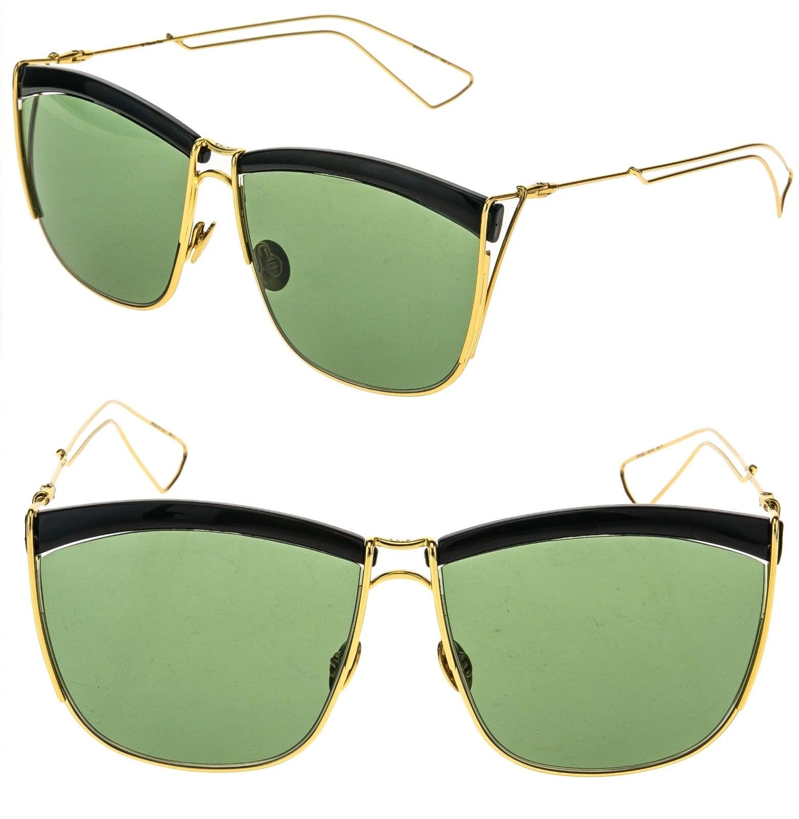 Christian Dior Monsieur CHRISTIAN DIOR SOELECTRIC SO ELECTRIC Gold Black Sunglasses Size ONE SIZE - 1 Thumbnail