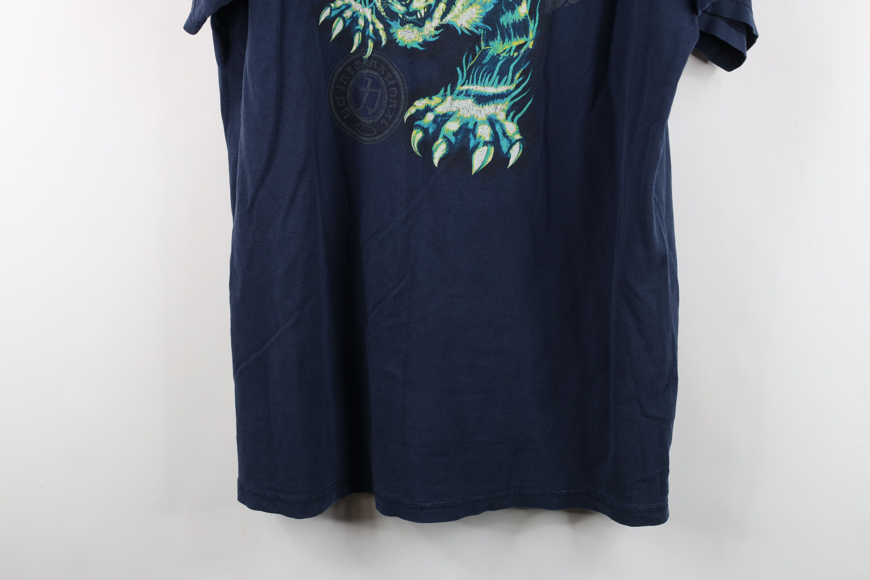 Vintage Vintage 90s Y2K Streetwear Dragon Tiger Flames T-Shirt Size US L / EU 52-54 / 3 - 16 Thumbnail