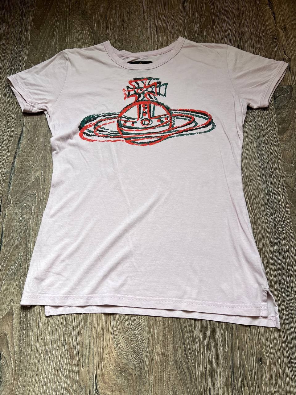 Vintage × Vivienne Westwood Vivienne Westwood Anglomania orb big print logo t shirt Size XS / US 0-2 / IT 36-38 - 2 Thumbnail