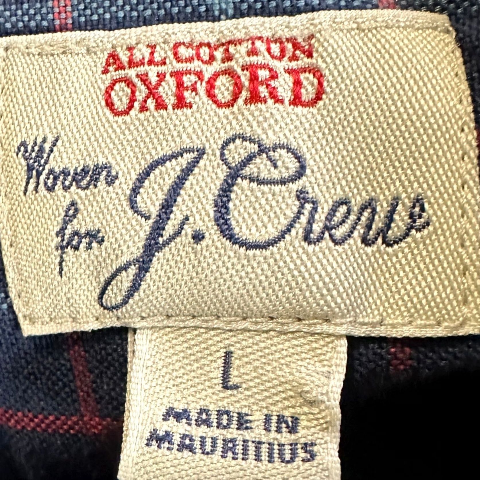 J.Crew J.Crew Mens Large Shirt Button Down Blue Red Plaid Slim Fit Pocket Button-Down Long Sleeve Casual Workwear Men Size US L / EU 52-54 / 3 - 4 Thumbnail