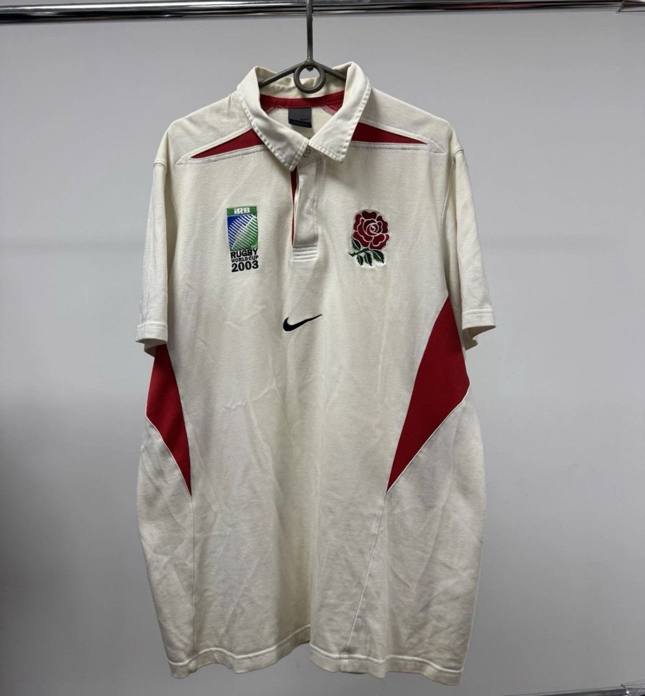 Vintage Vintage Nike England Rugby World Cup 2003 Polo Shirt Size US XL / EU 56 / 4 - 1 Thumbnail