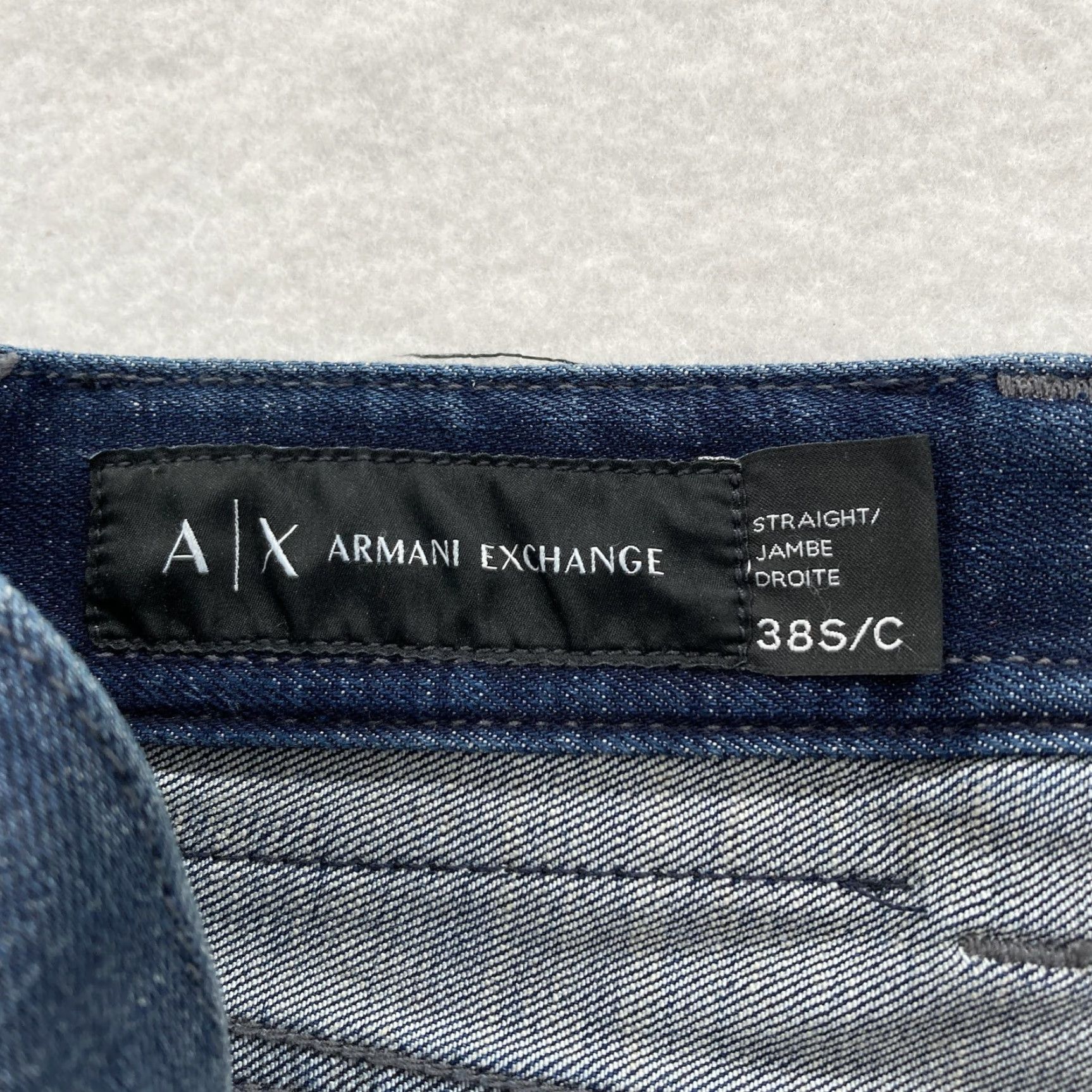 Armani Exchange Armani Exchange Jeans Mens 38 S/C Straight Fit Blue Denim Stretch Modern Classic Jeans Shirt? Size US 38 / EU 54 - 4 Thumbnail